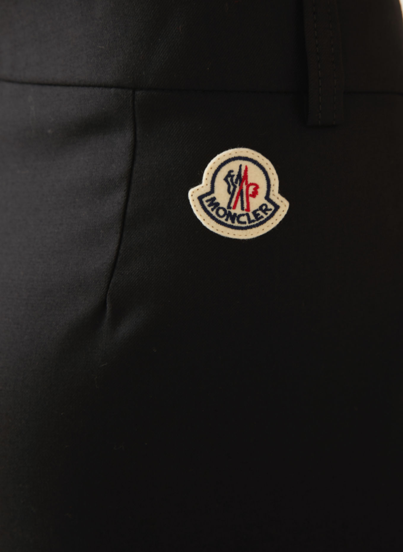 MONCLER Wide-leg trousers: BLACK