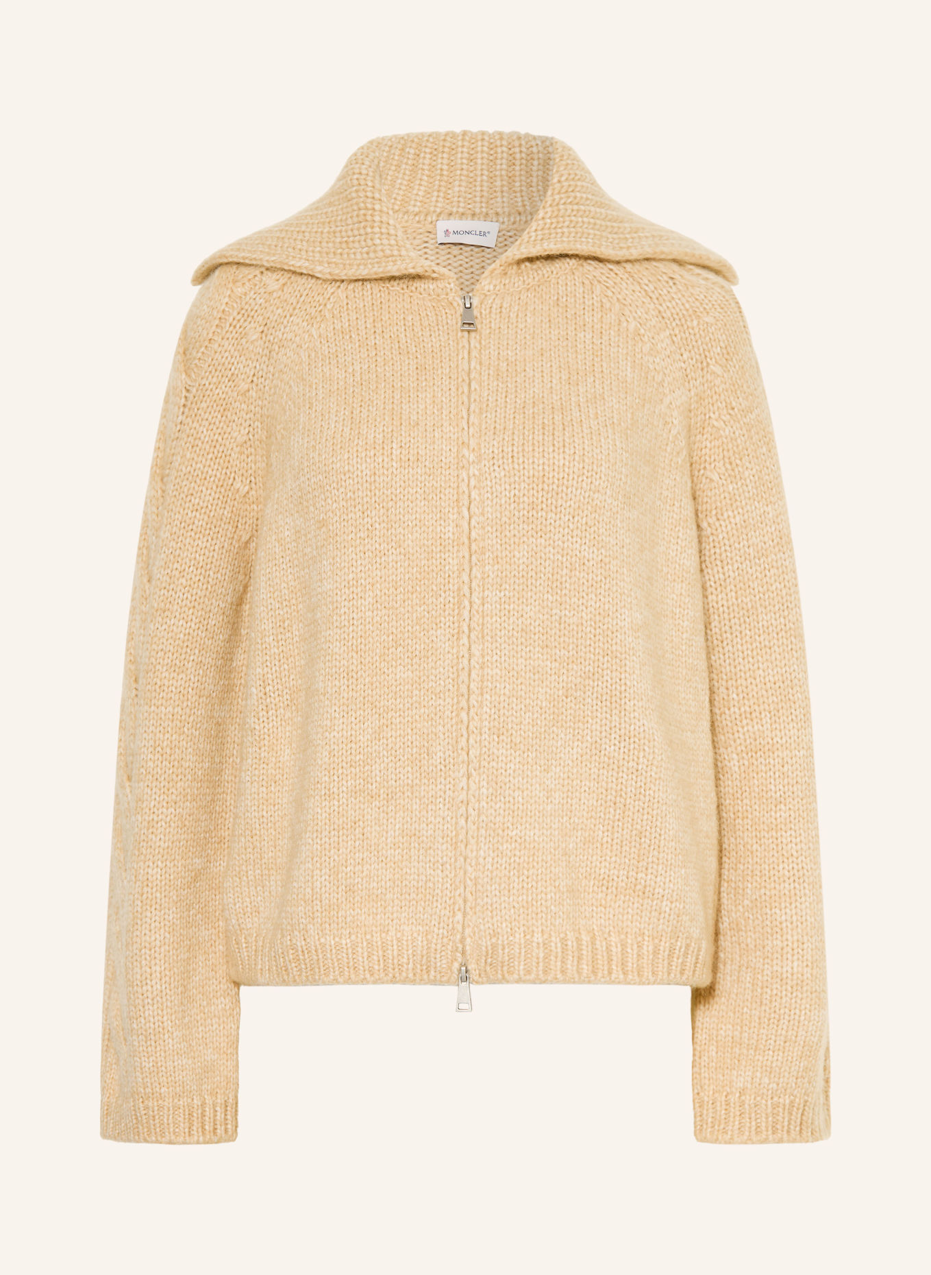 MONCLER Strickjacke mit Alpaka: BEIGE