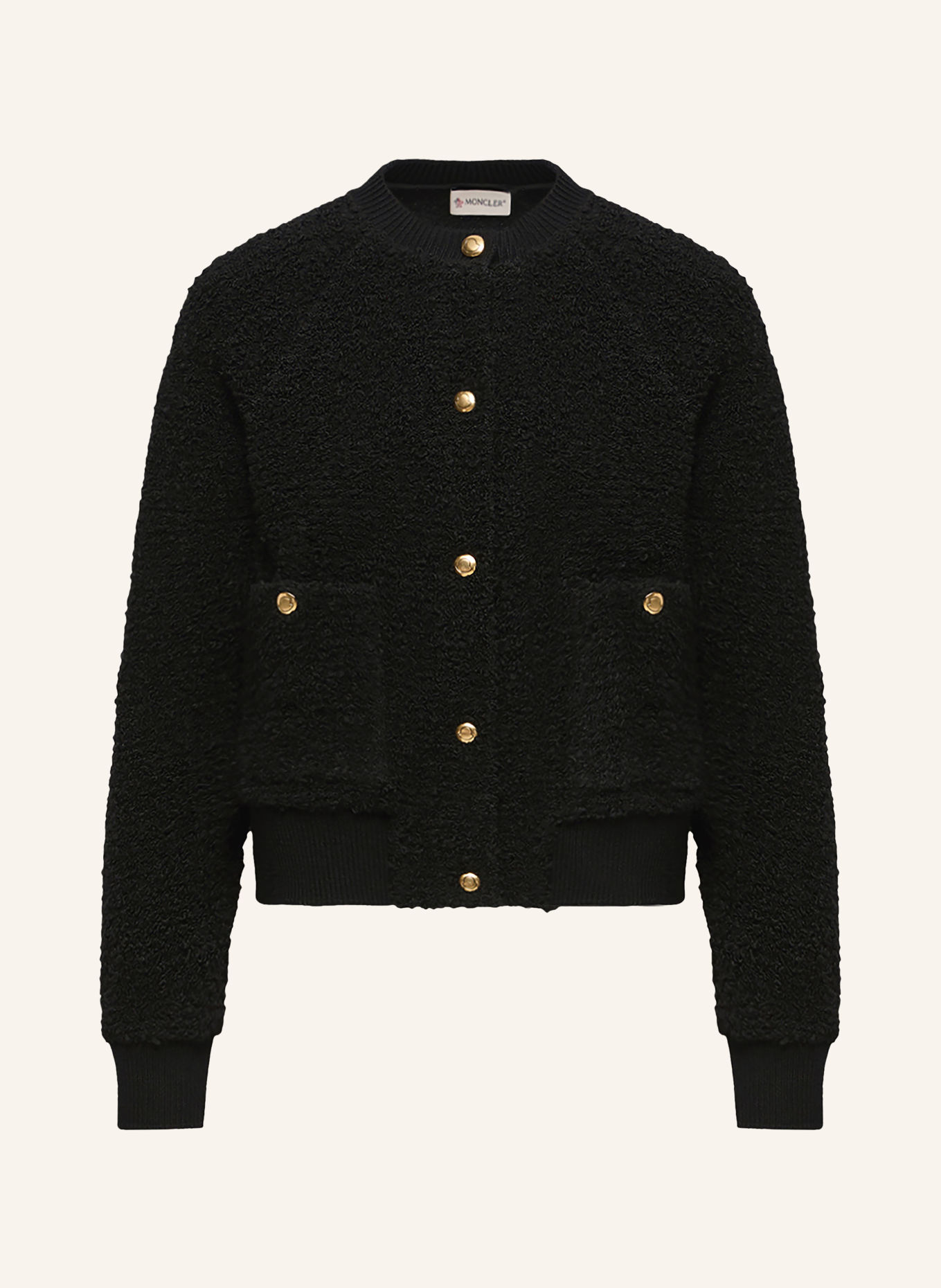 MONCLER Strickjacke: SCHWARZ