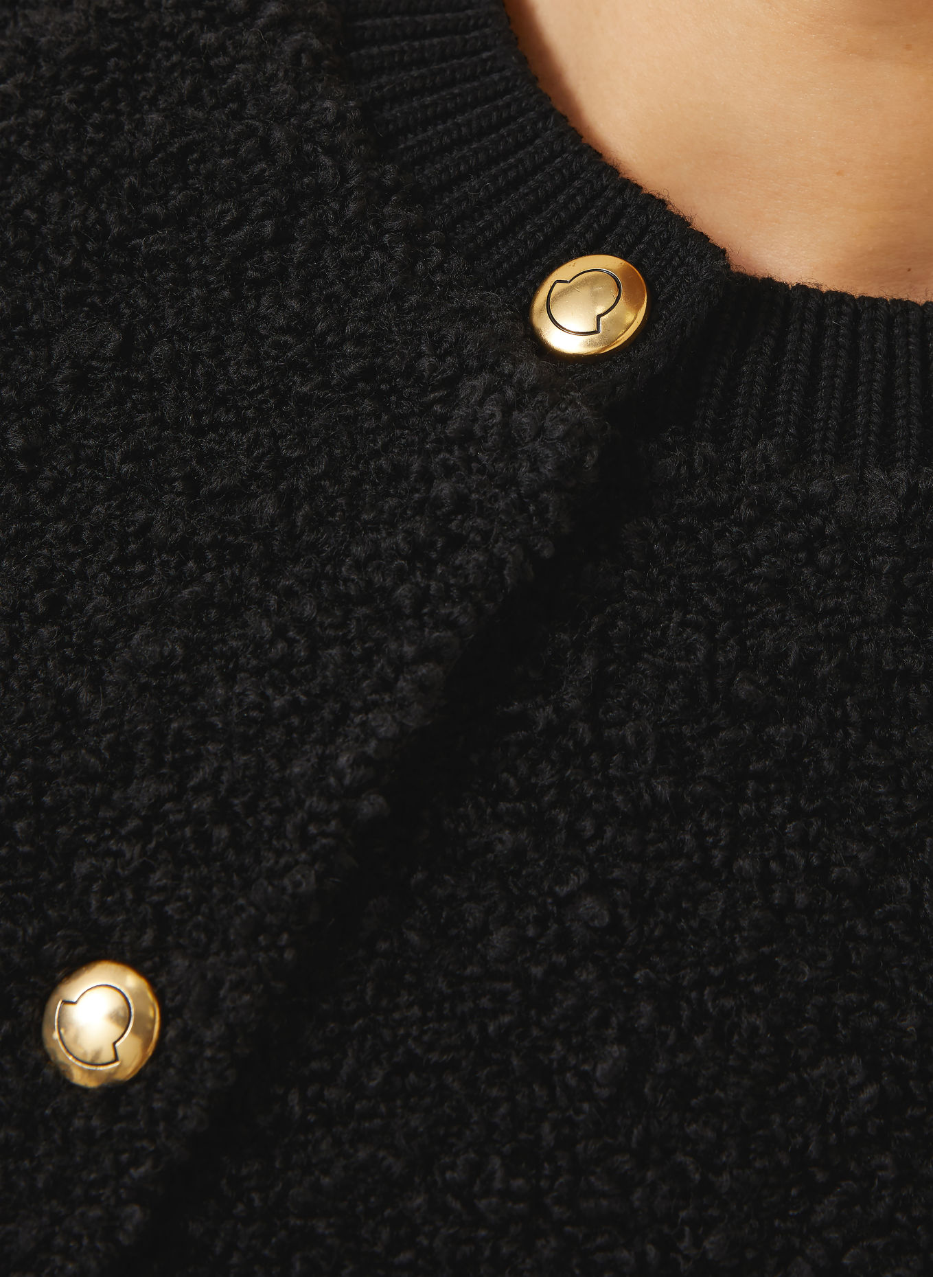 MONCLER Strickjacke: SCHWARZ