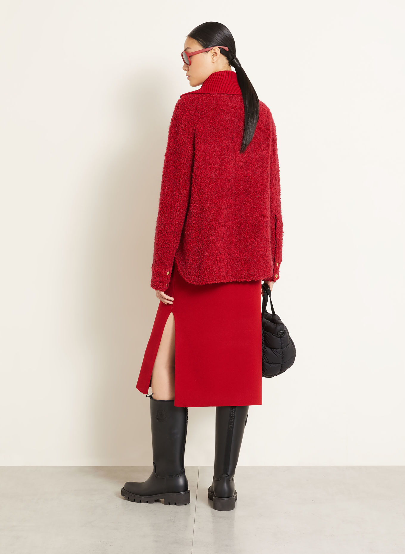 MONCLER Knit skirt: RED
