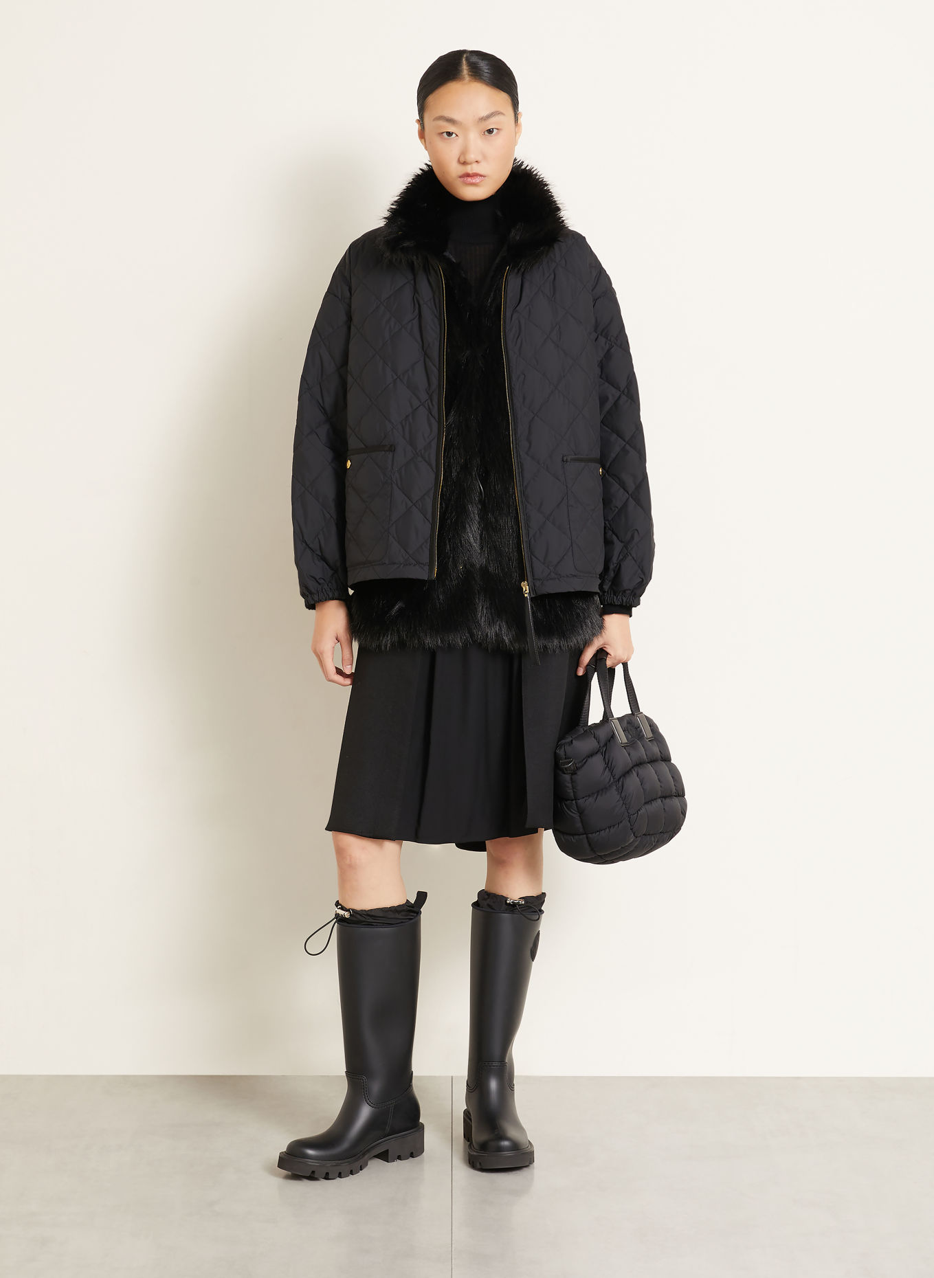 MONCLER Kurtka puchowa 2 w 1 CHALEUREUX: CZARNY