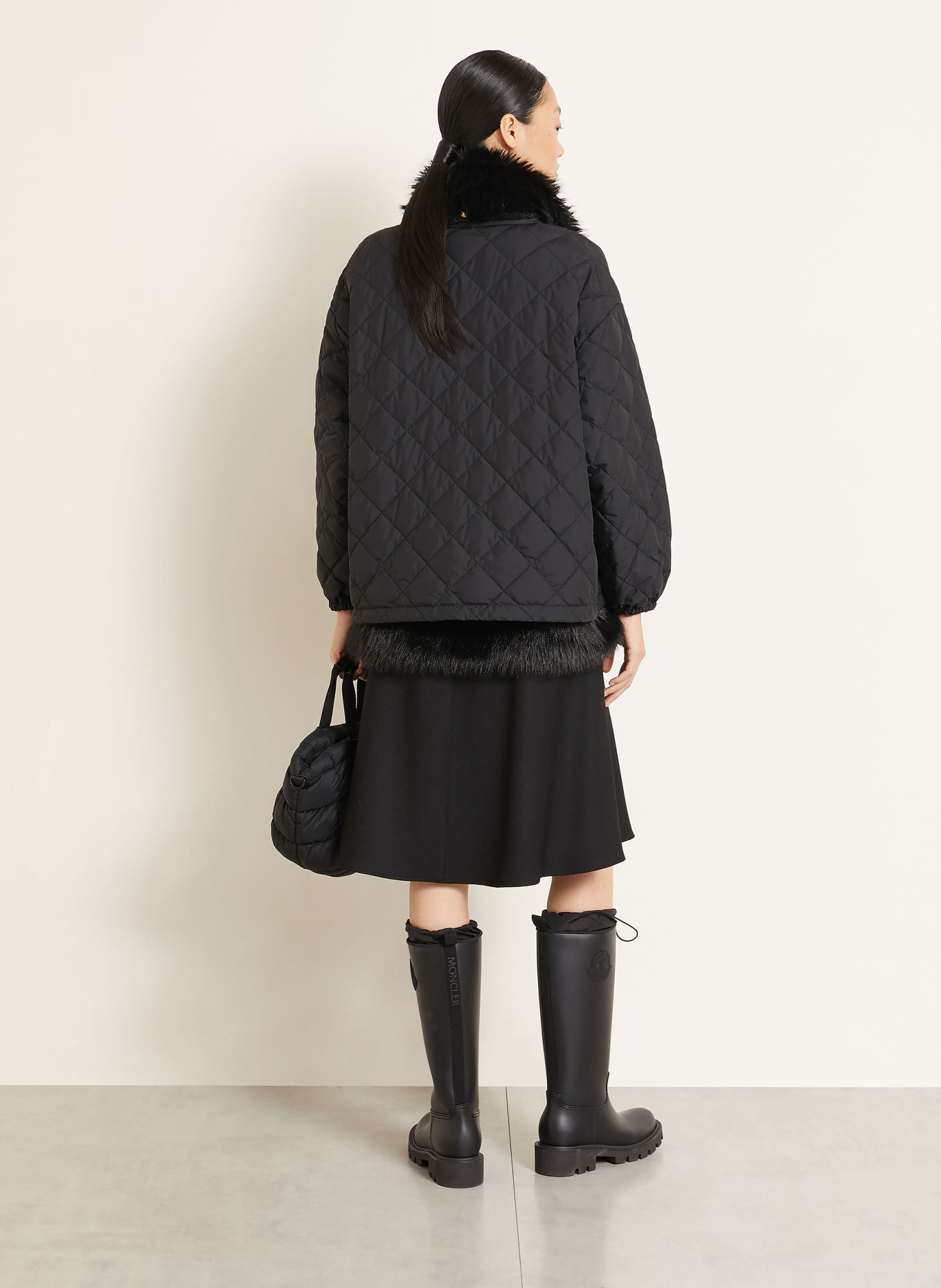 MONCLER Kurtka puchowa 2 w 1 CHALEUREUX: CZARNY