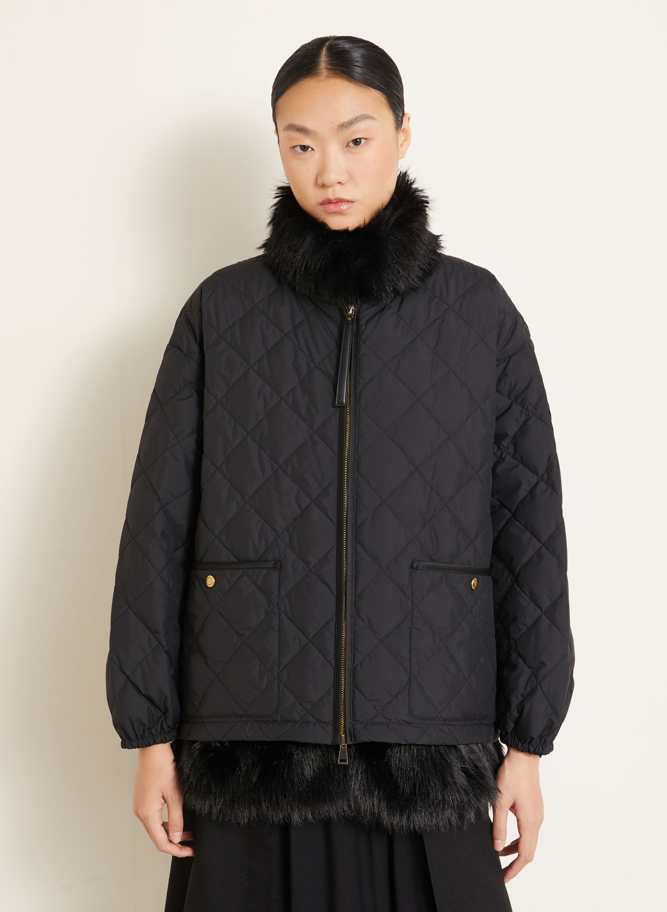 MONCLER Kurtka puchowa 2 w 1 CHALEUREUX: CZARNY
