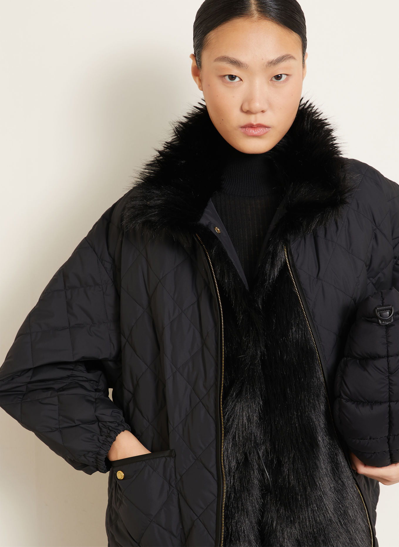 MONCLER Kurtka puchowa 2 w 1 CHALEUREUX: CZARNY