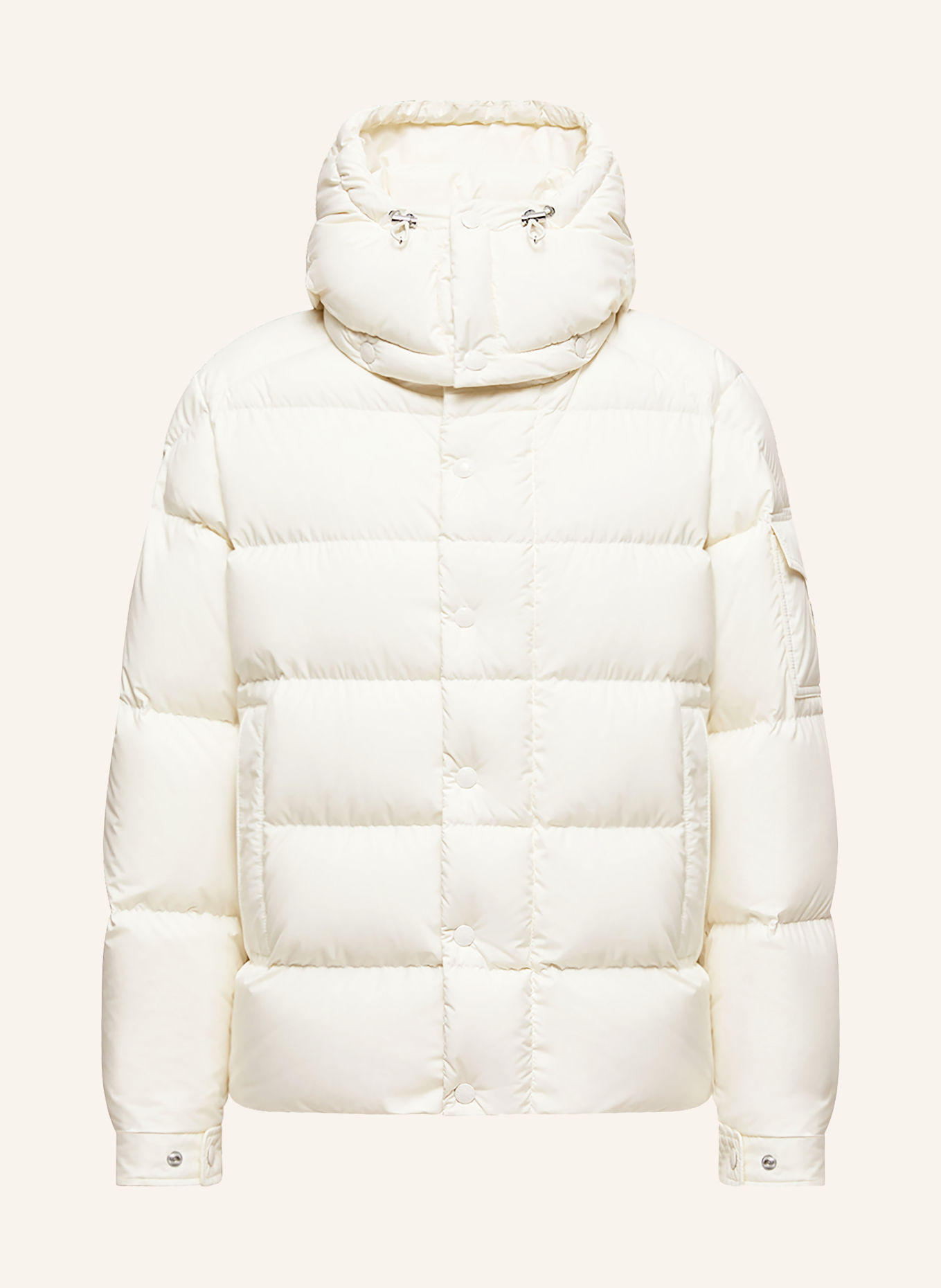 MONCLER Daunenjacke MAYA 70 mit abnehmbarer Kapuze: ECRU