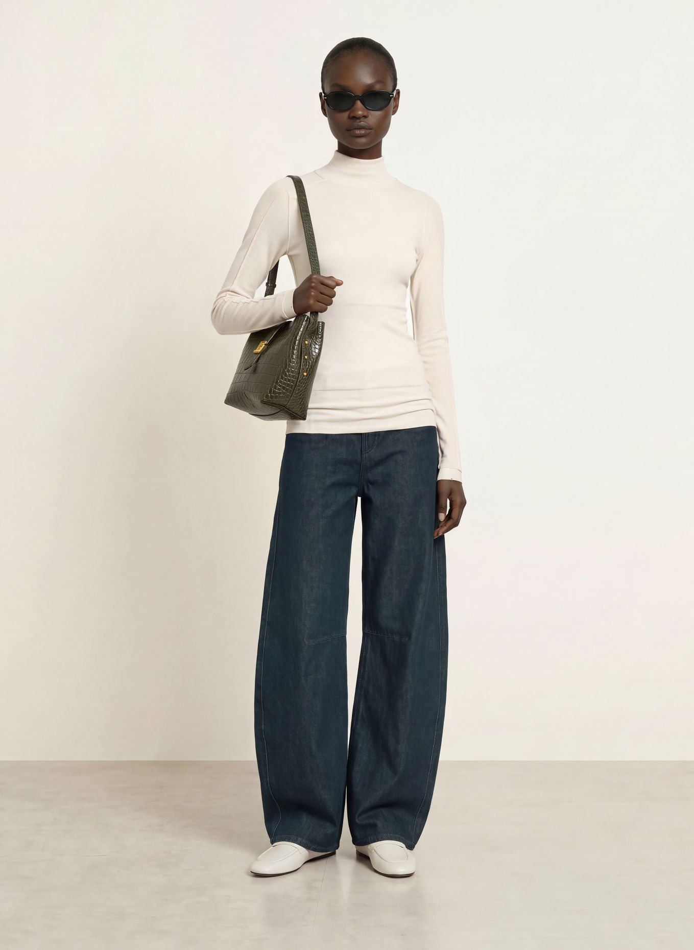 soeur Rollkragenshirt LOIS: ECRU