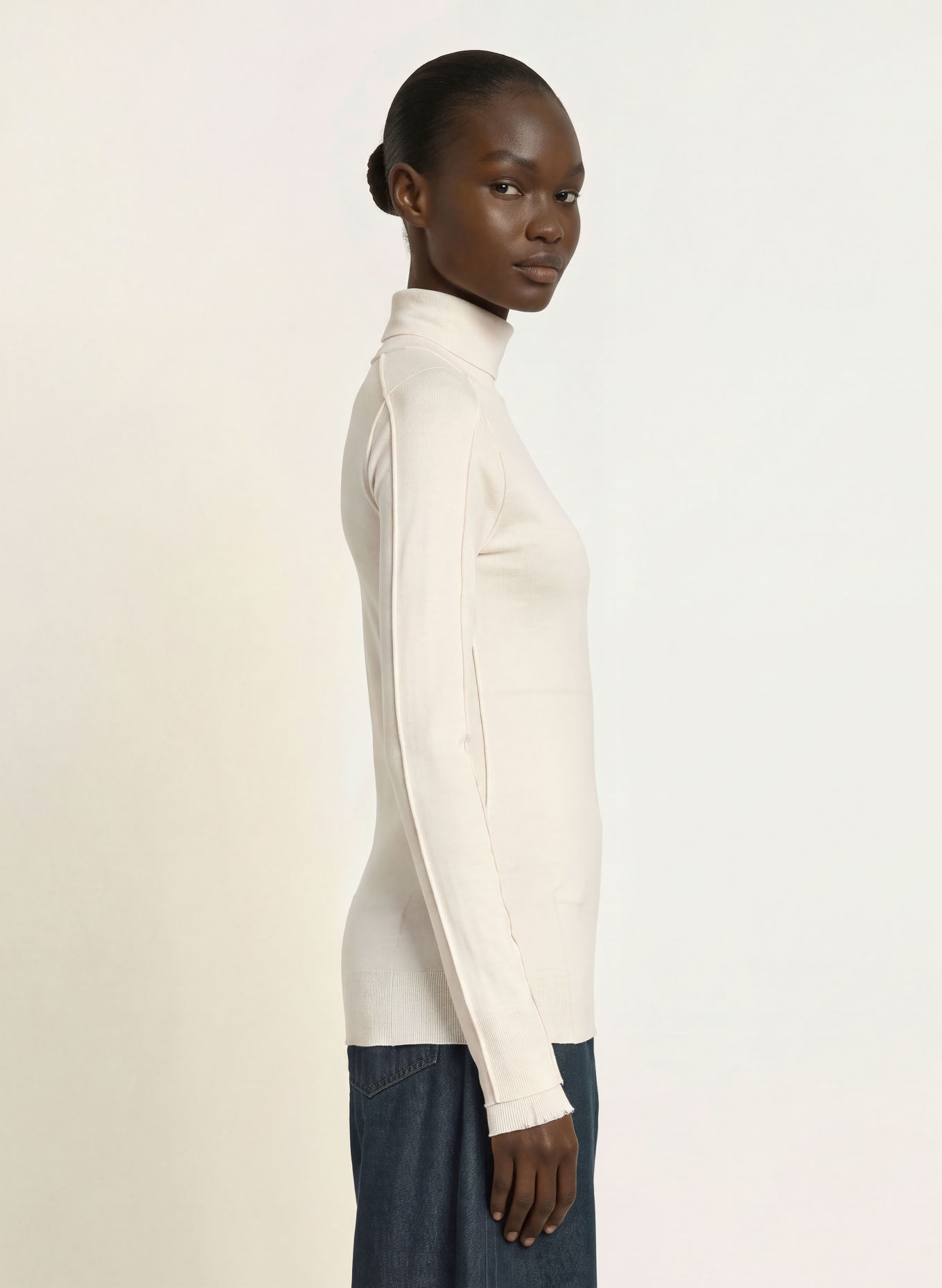 soeur Rollkragenshirt LOIS: ECRU