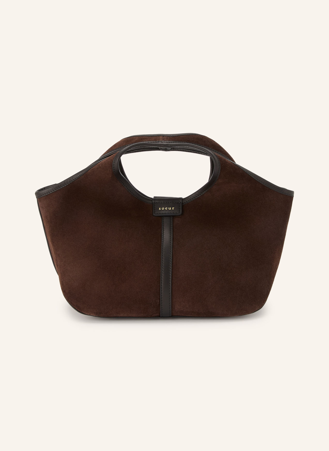 soeur Handtas DOUCE MINI: MARRON FONCÉ / ZWART