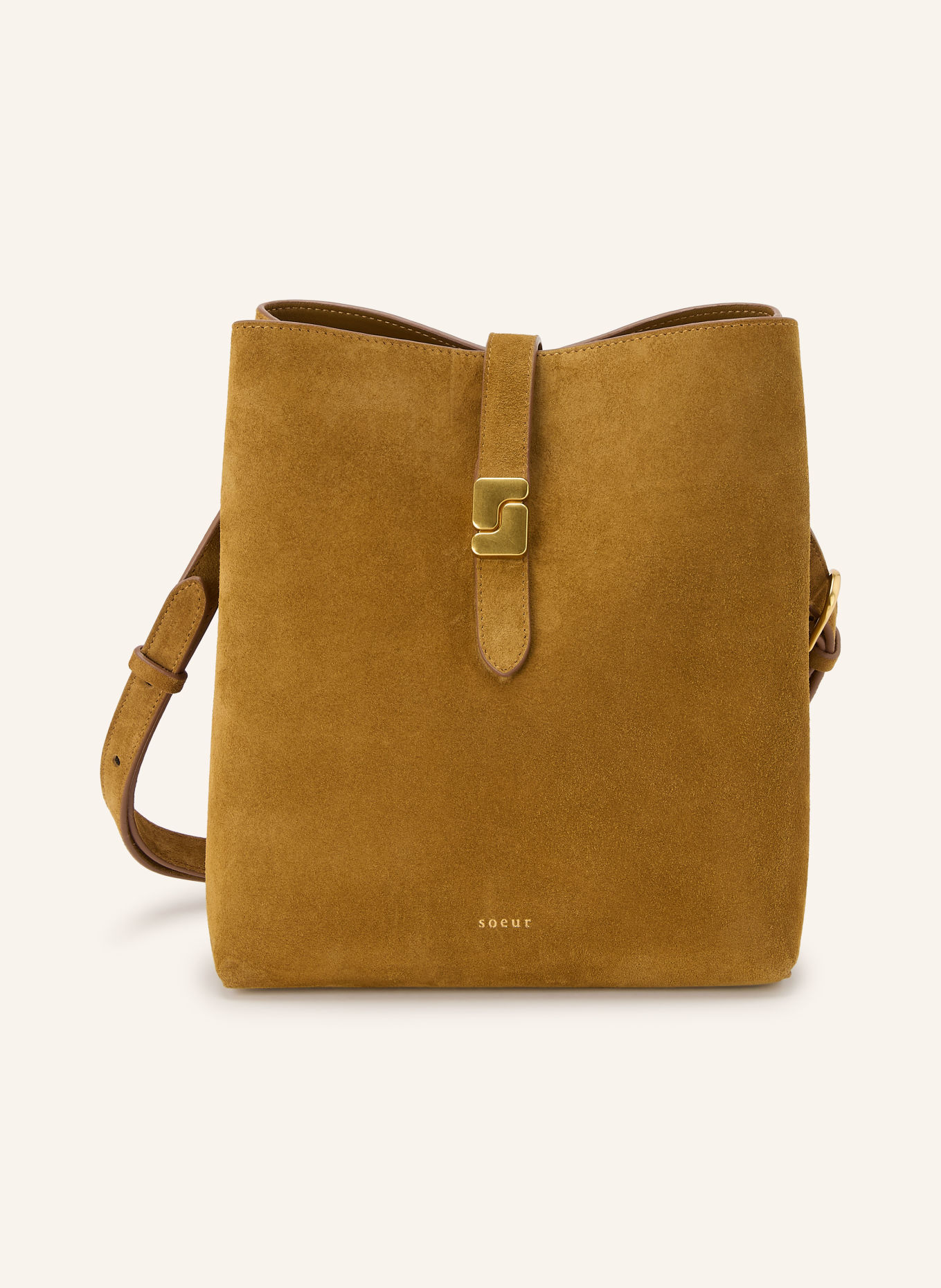 soeur Schoudertas BELLO: CAMEL / GOUD