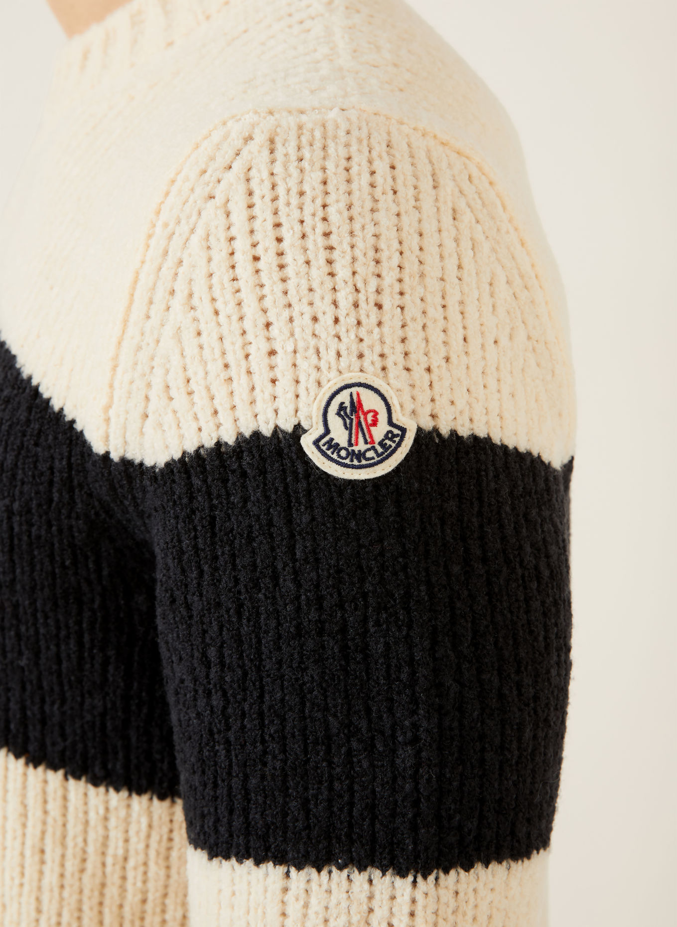 MONCLER Pull: CRÈME / NOIR