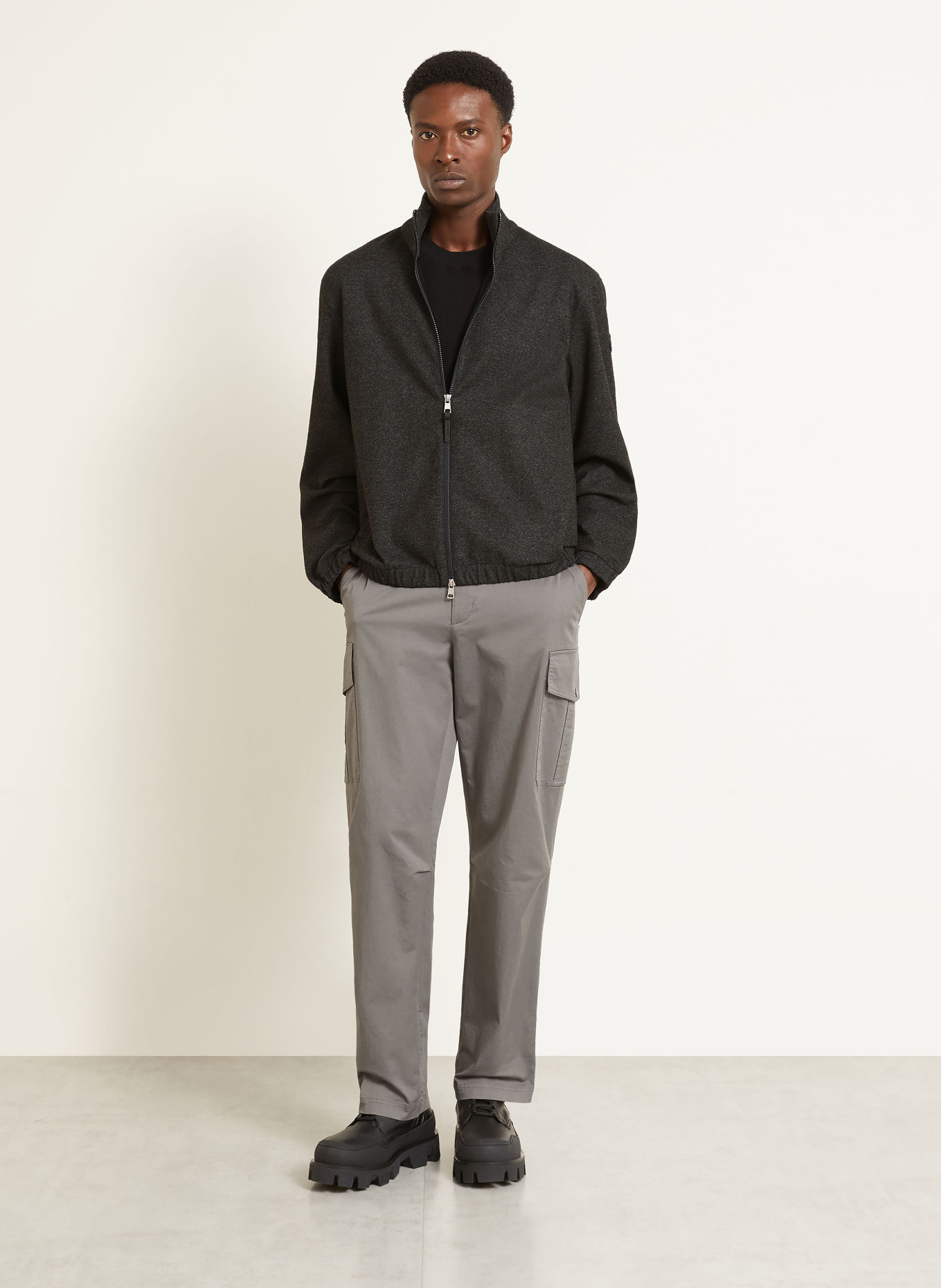 MONCLER Bomber jacket: DARK GRAY