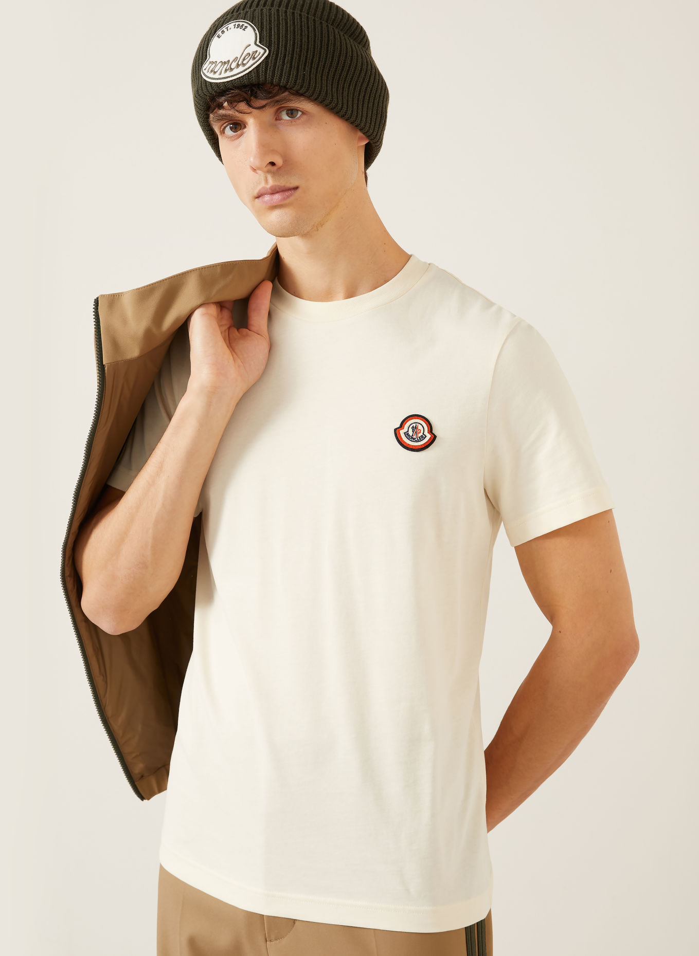 MONCLER T-shirt: LIGHT YELLOW