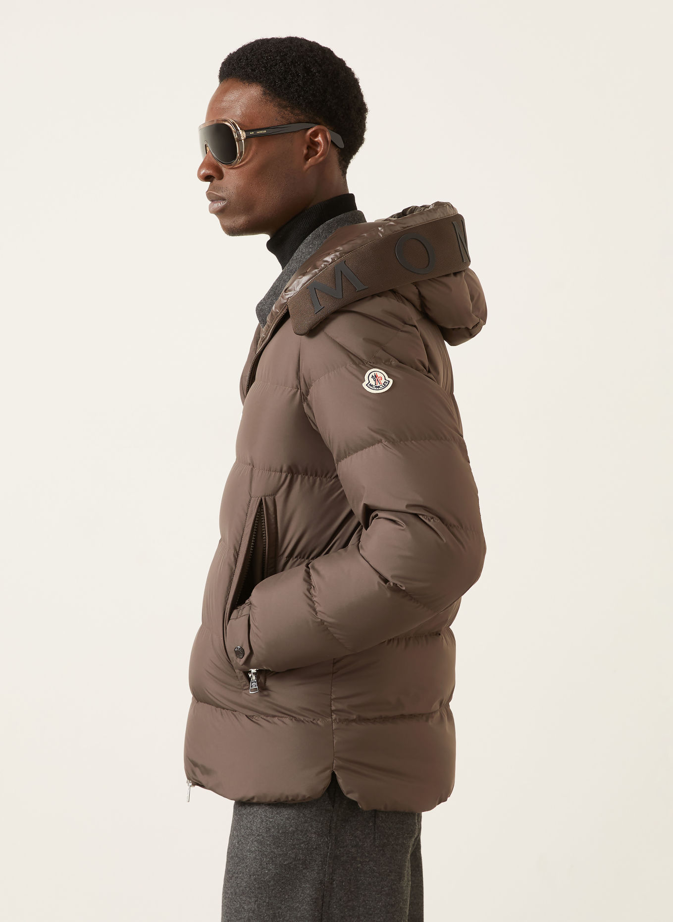 MONCLER ORVELLE Down Jacket: BROWN