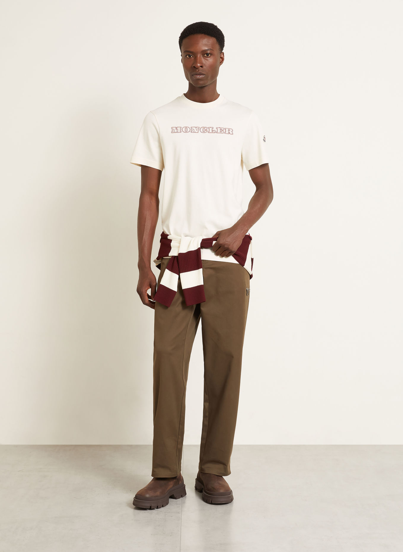 MONCLER T-Shirt: ECRU