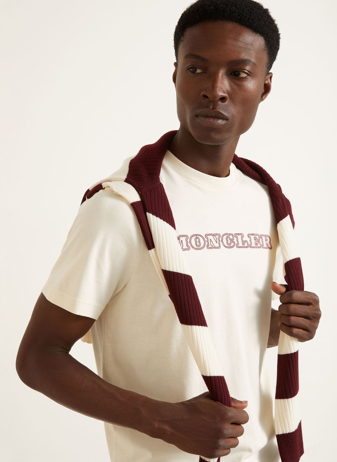 MONCLER T-Shirt: ECRU