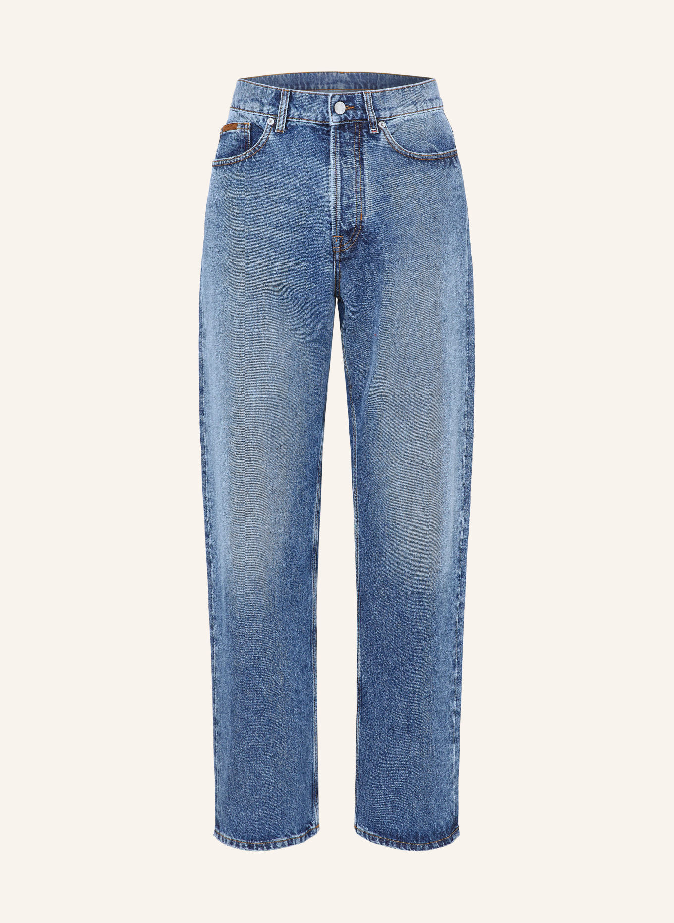 MONCLER Jeansy o kroju prostym: 720 PASTEL BLUE
