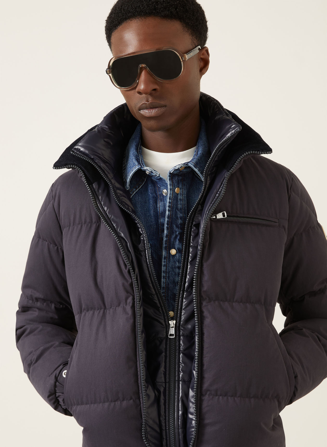 MONCLER ISENVIEL Down Jacket: DARK BLUE