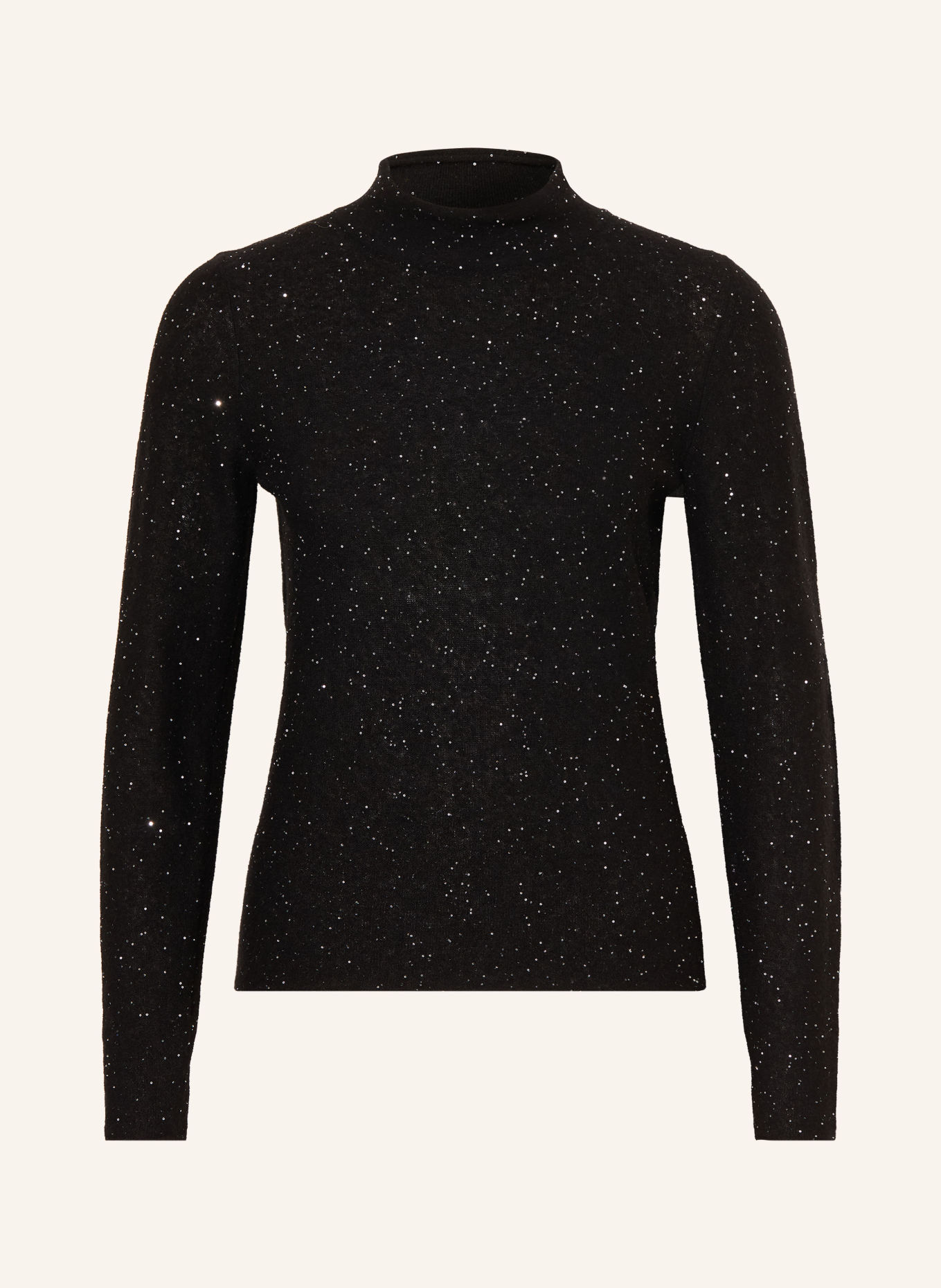 LUISA CERANO Pullover mit Pailletten: SCHWARZ