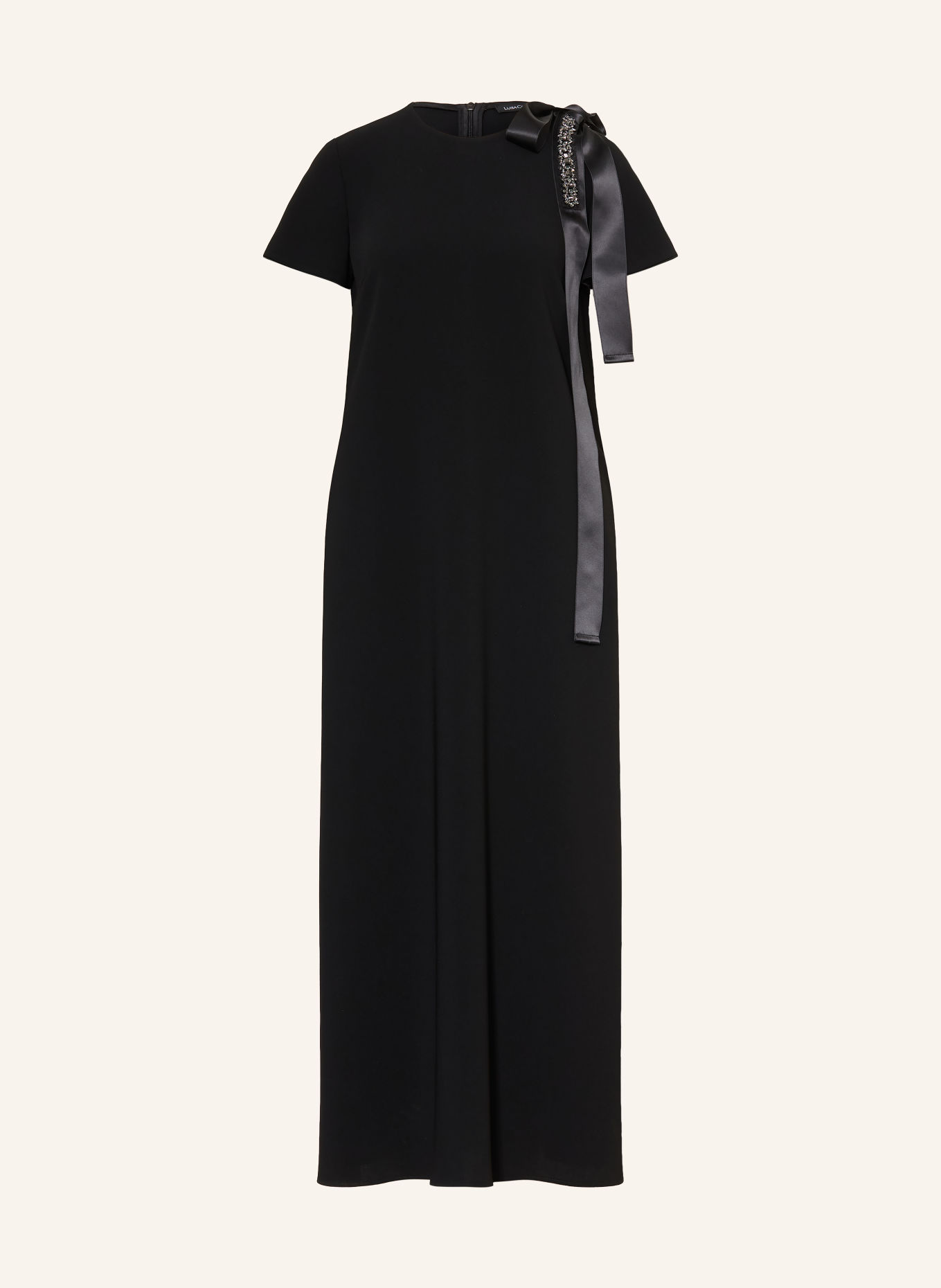 LUISA CERANO Robe de cocktail ornée de strass: NOIR