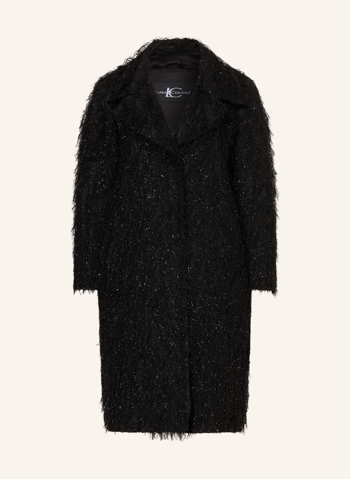 LUISA CERANO Manteau: NOIR