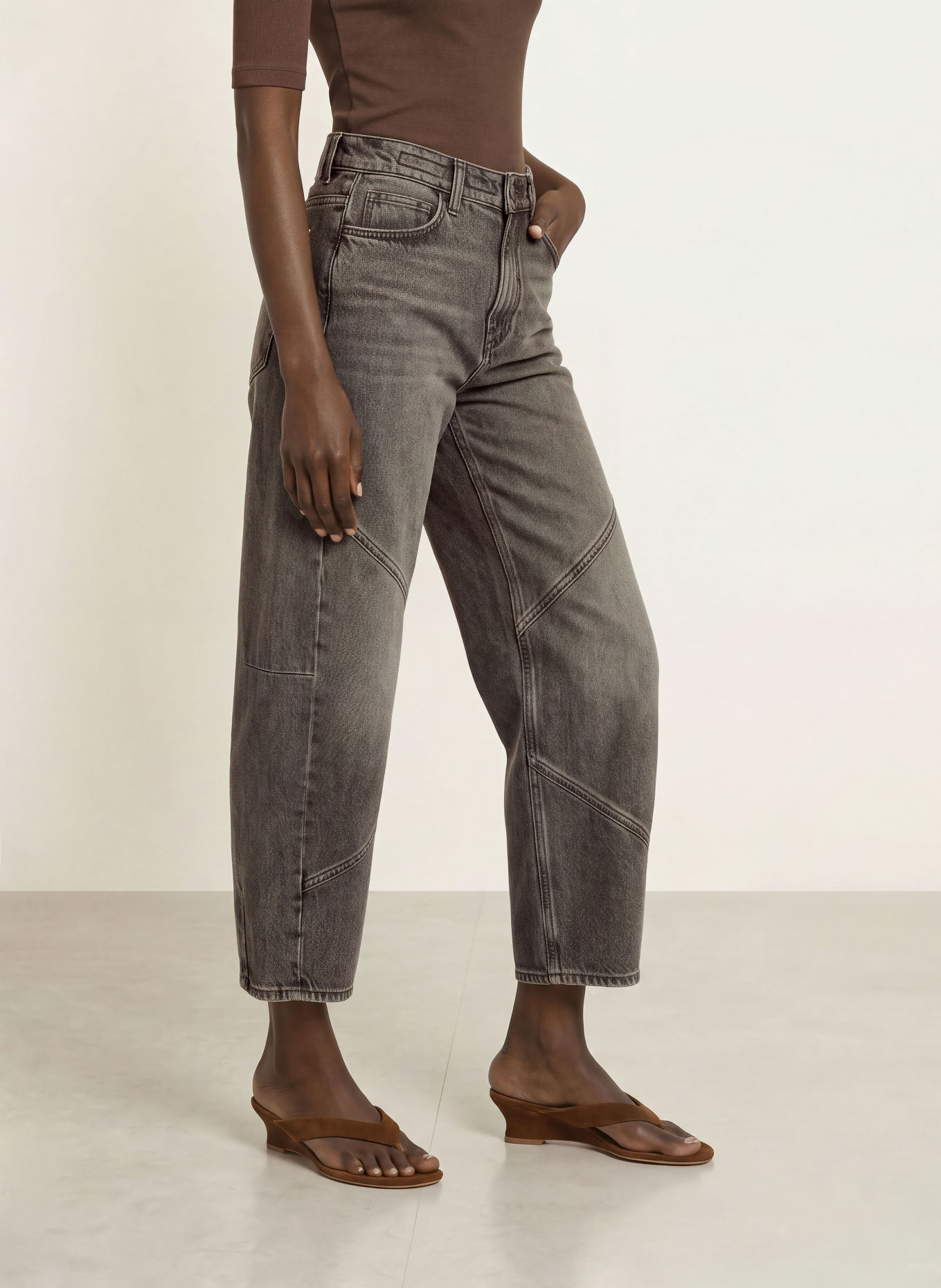 DRYKORN Barrel Jeans SWORE: 1720 braun