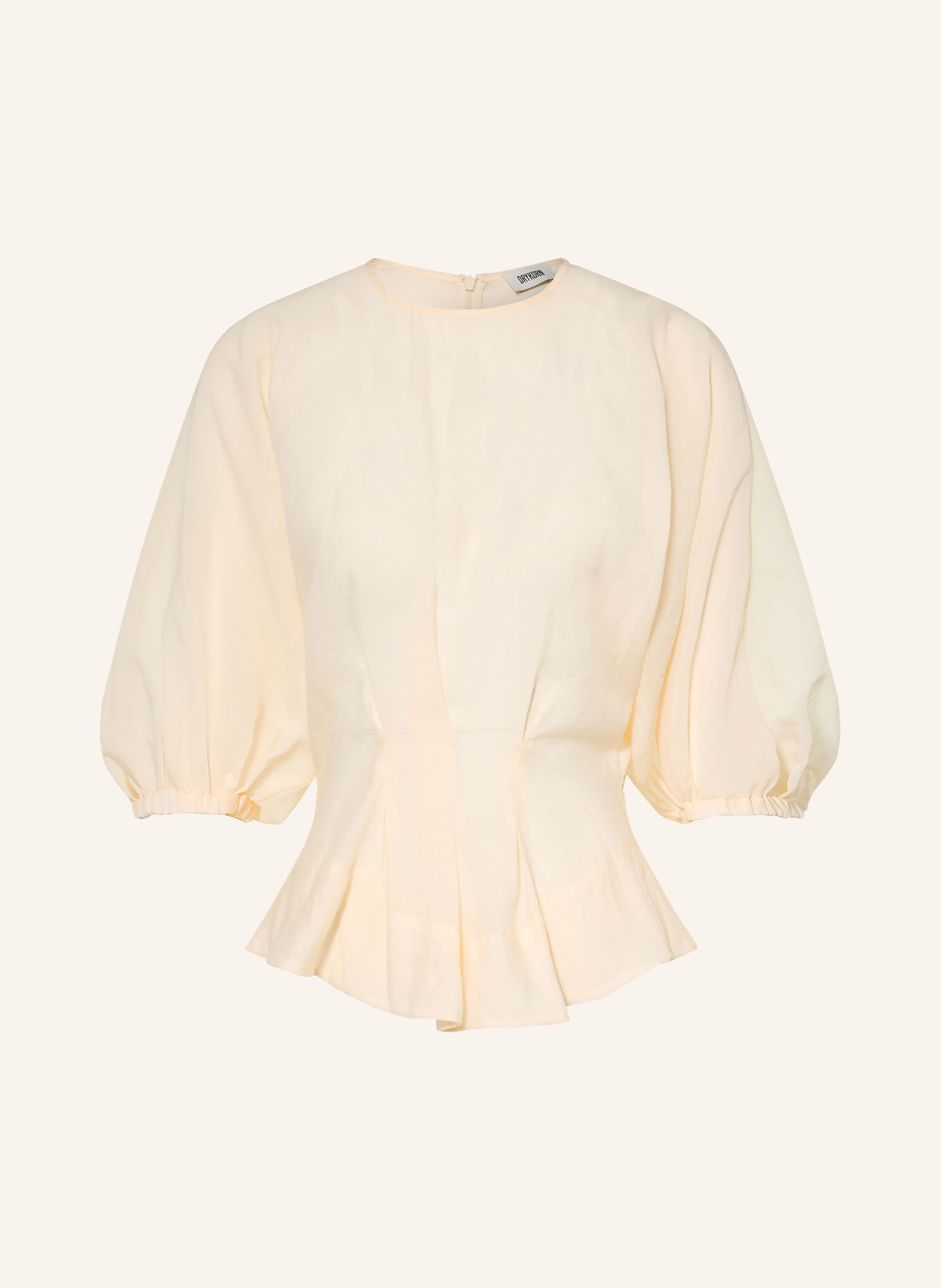DRYKORN Blusenshirt JUNAIA mit 3/4-Arm: CREME