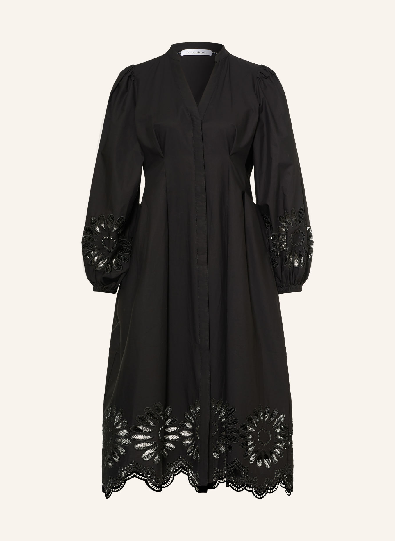 co'couture Robe MELISECC avec dentelle: NOIR