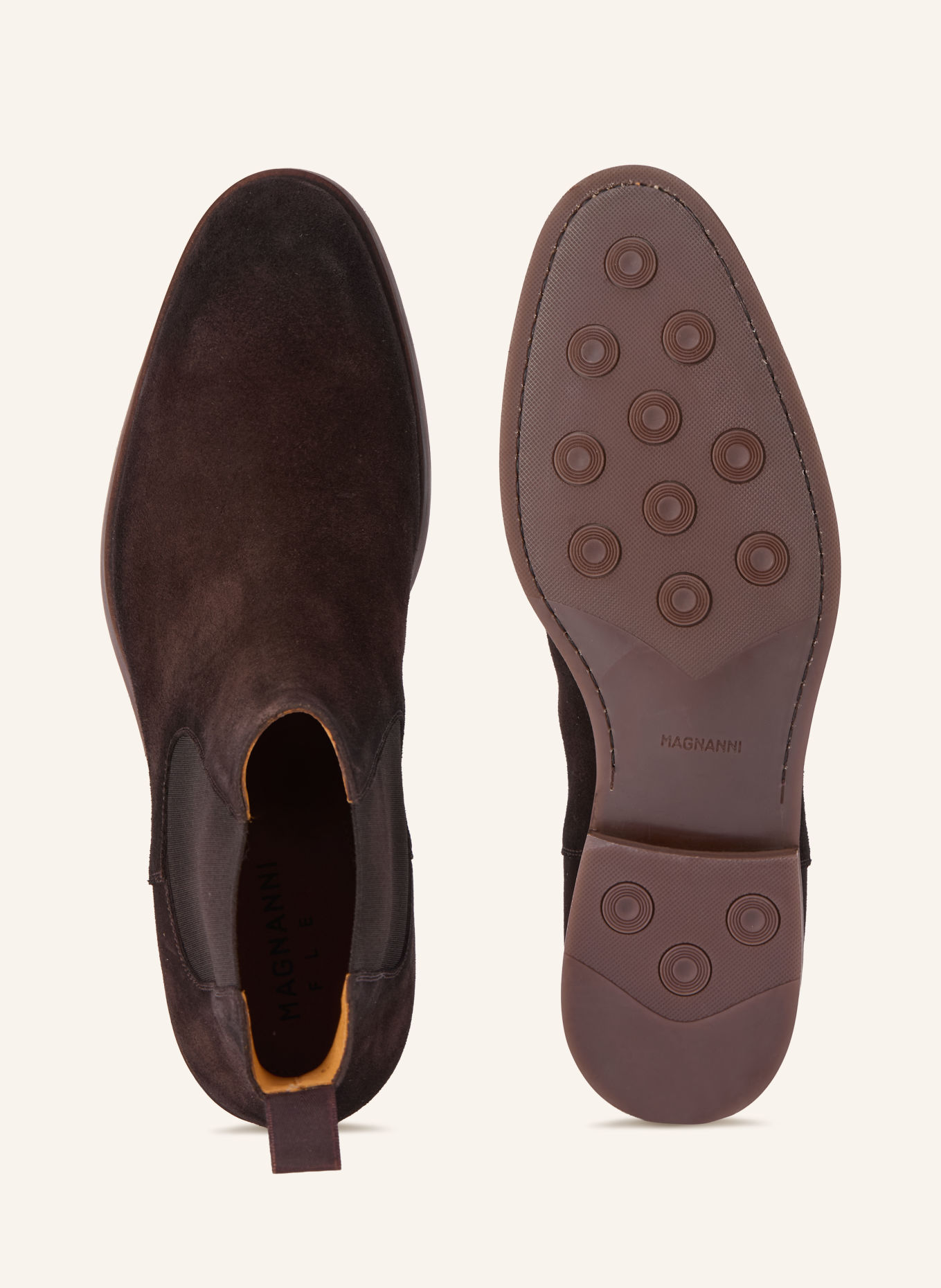 MAGNANNI Chelsea boots CROSTIDIFU: TMAVĚ HNĚDÁ