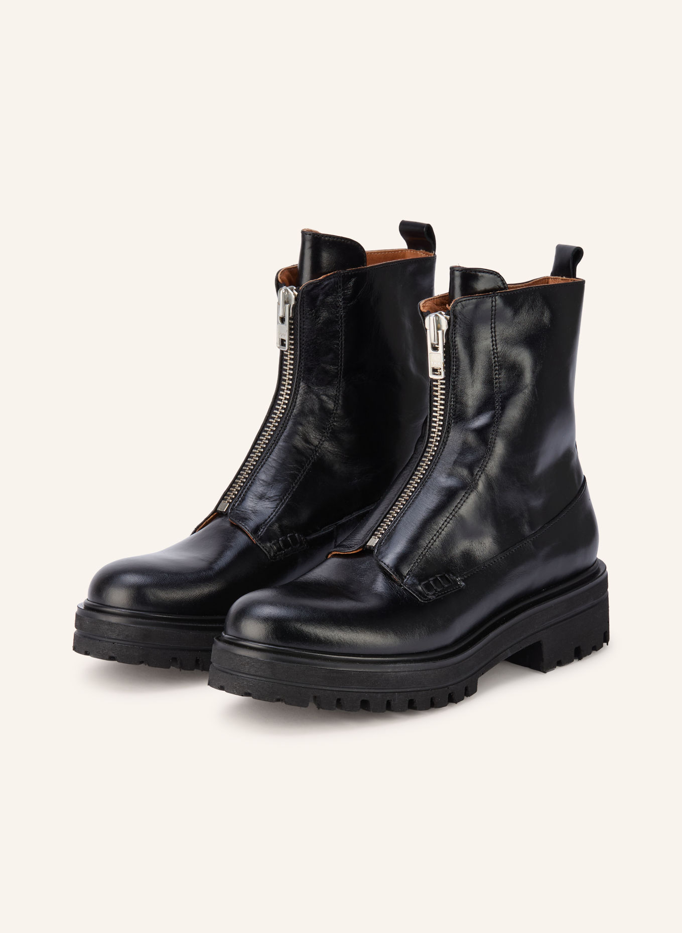 JONAK Boots AMOUREUSE: ČERNÁ / STŘÍBRNÁ