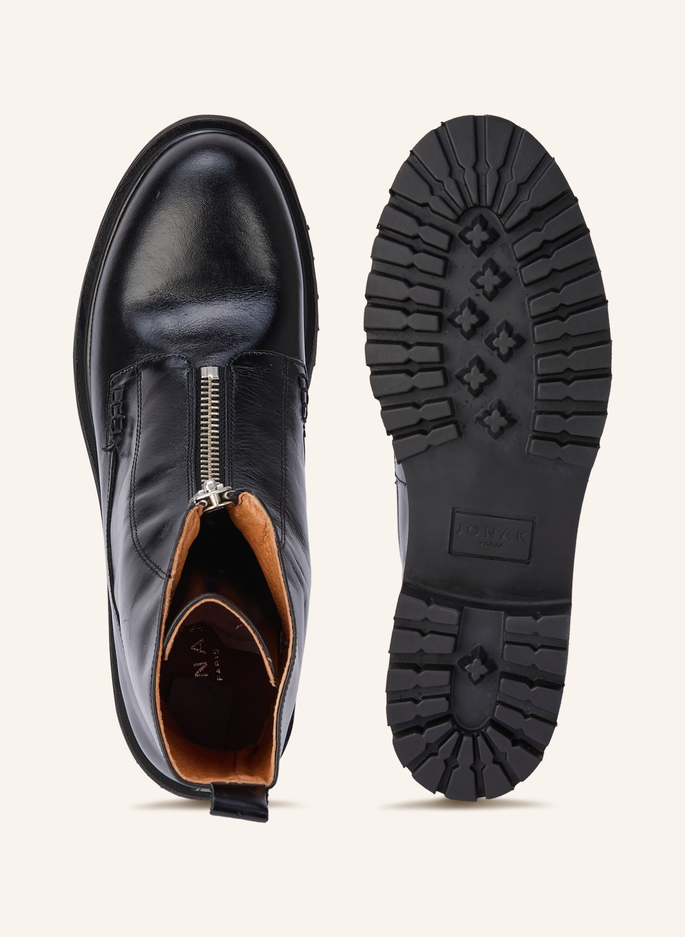 JONAK Boots AMOUREUSE: ČERNÁ / STŘÍBRNÁ