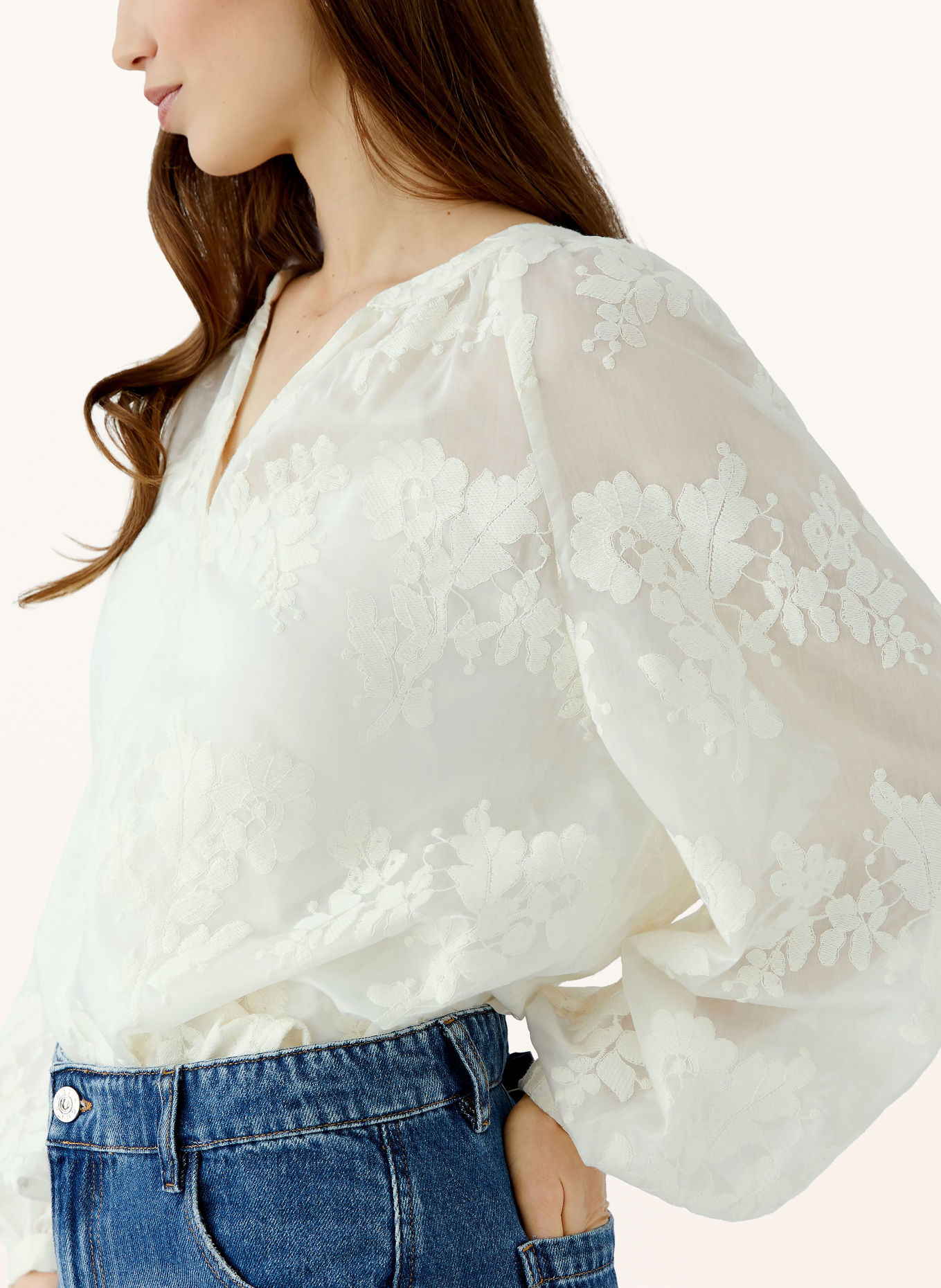 oui Shirt blouse: CREAM