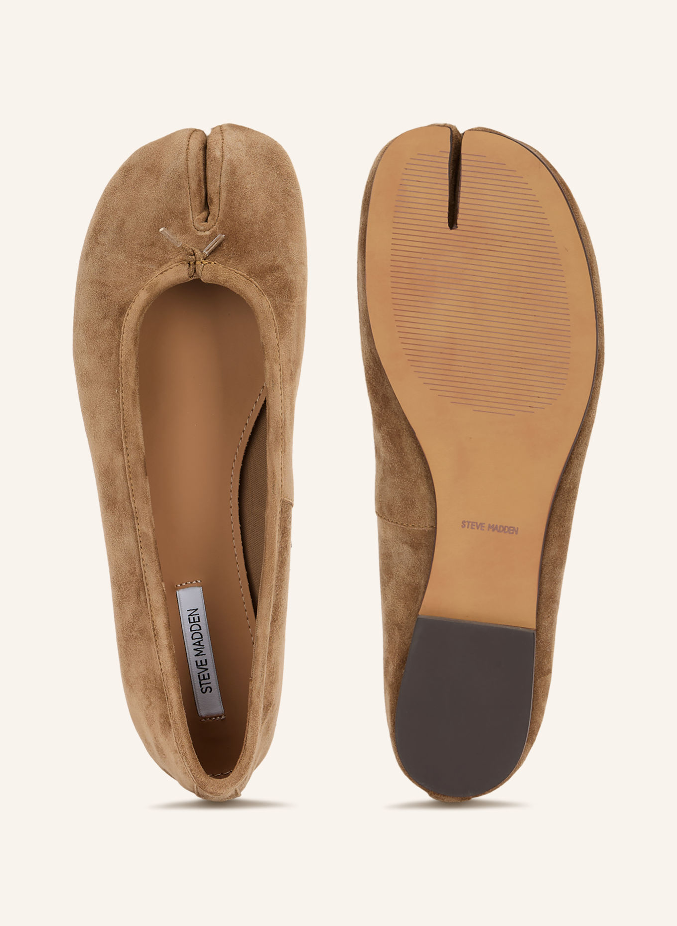 STEVE MADDEN CIPHER Ballerinas: TAUPE