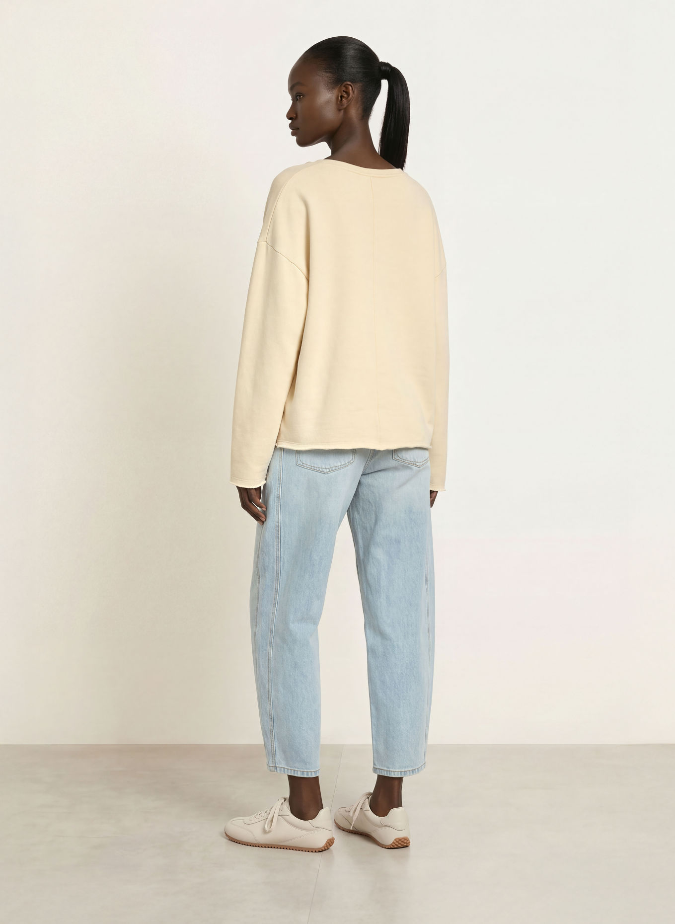 American Vintage NISHTOWN Sweatshirt: ECRU