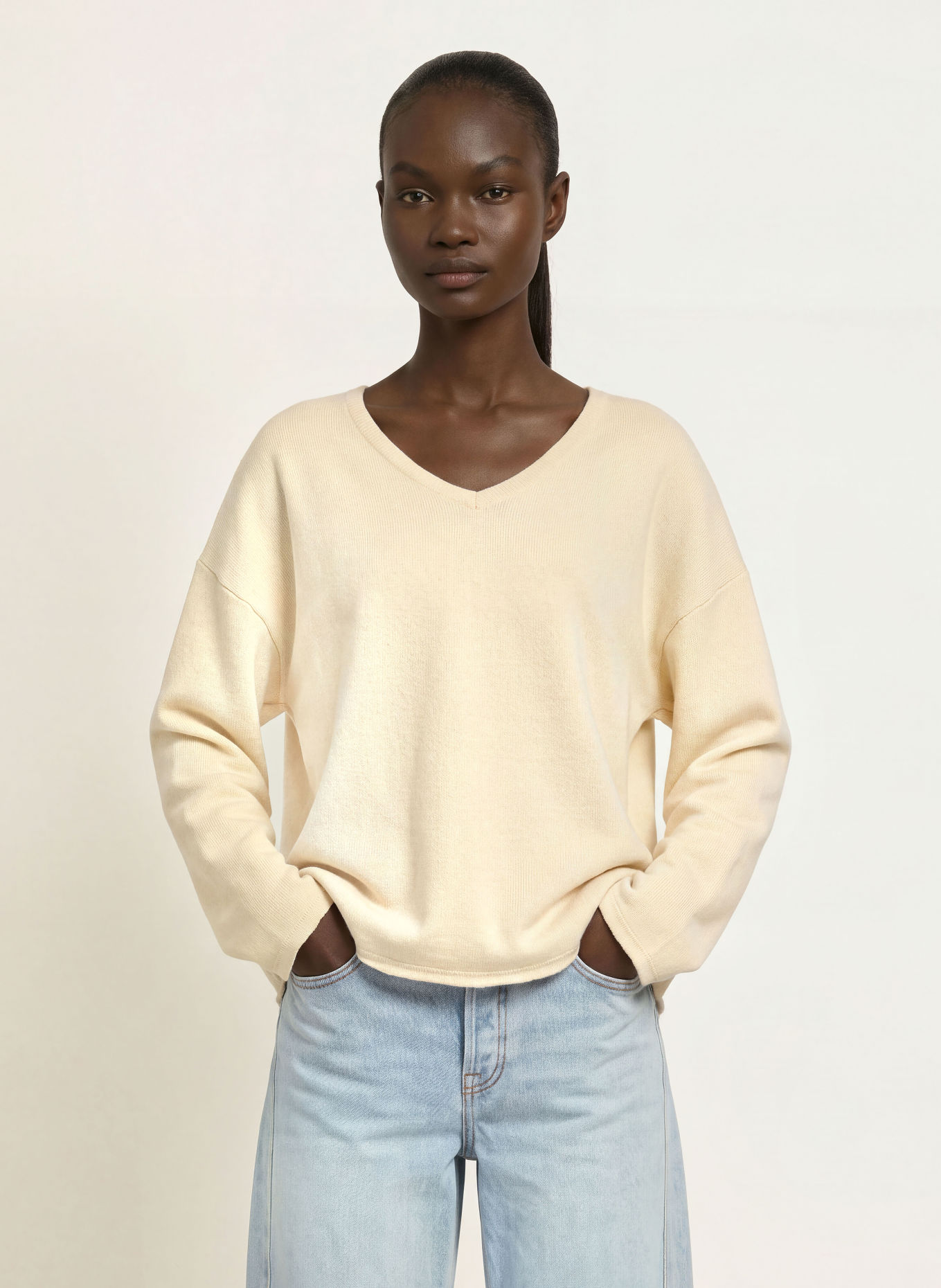 American Vintage NISHTOWN Sweatshirt: ECRU