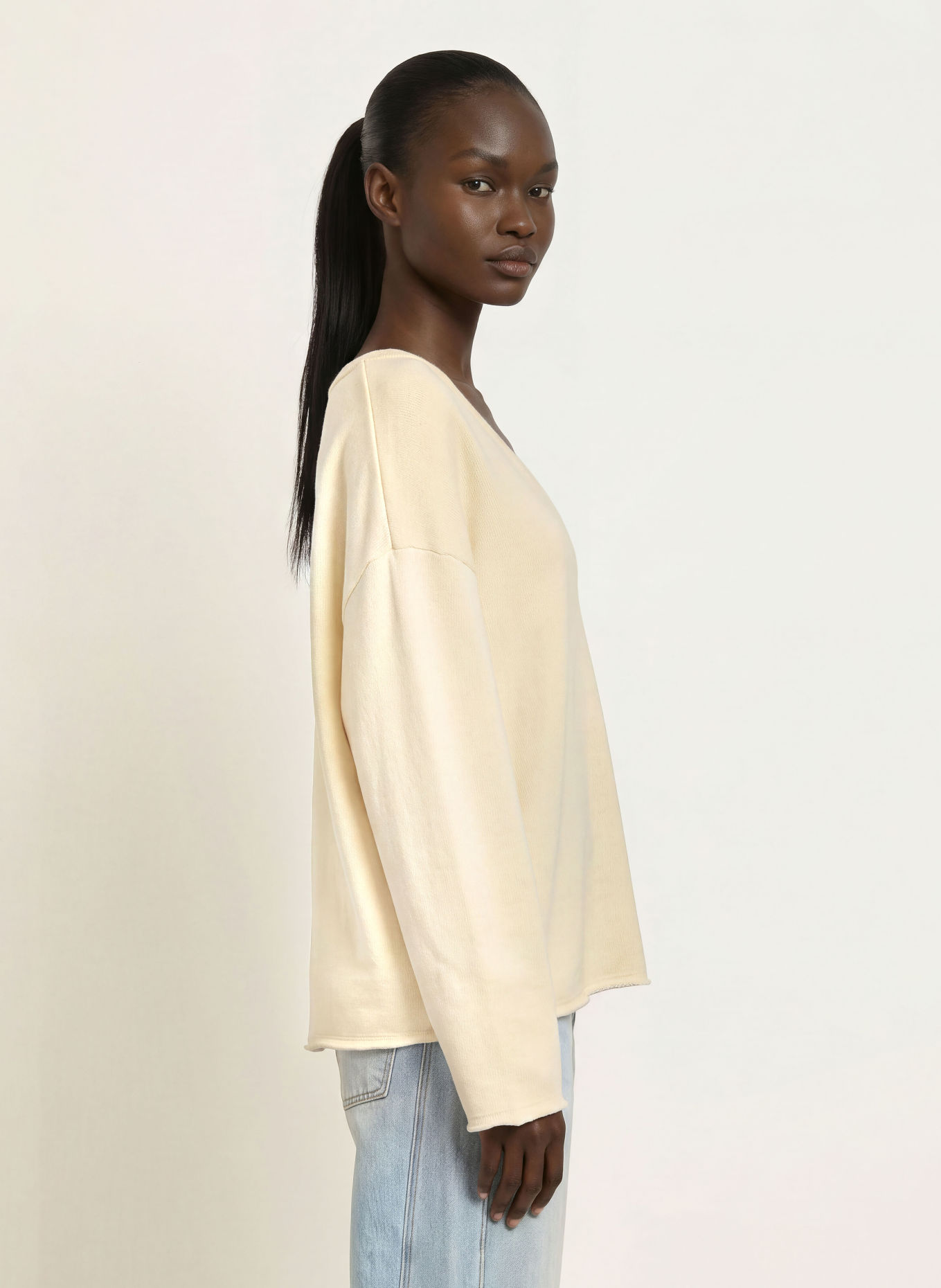 American Vintage NISHTOWN Sweatshirt: ECRU
