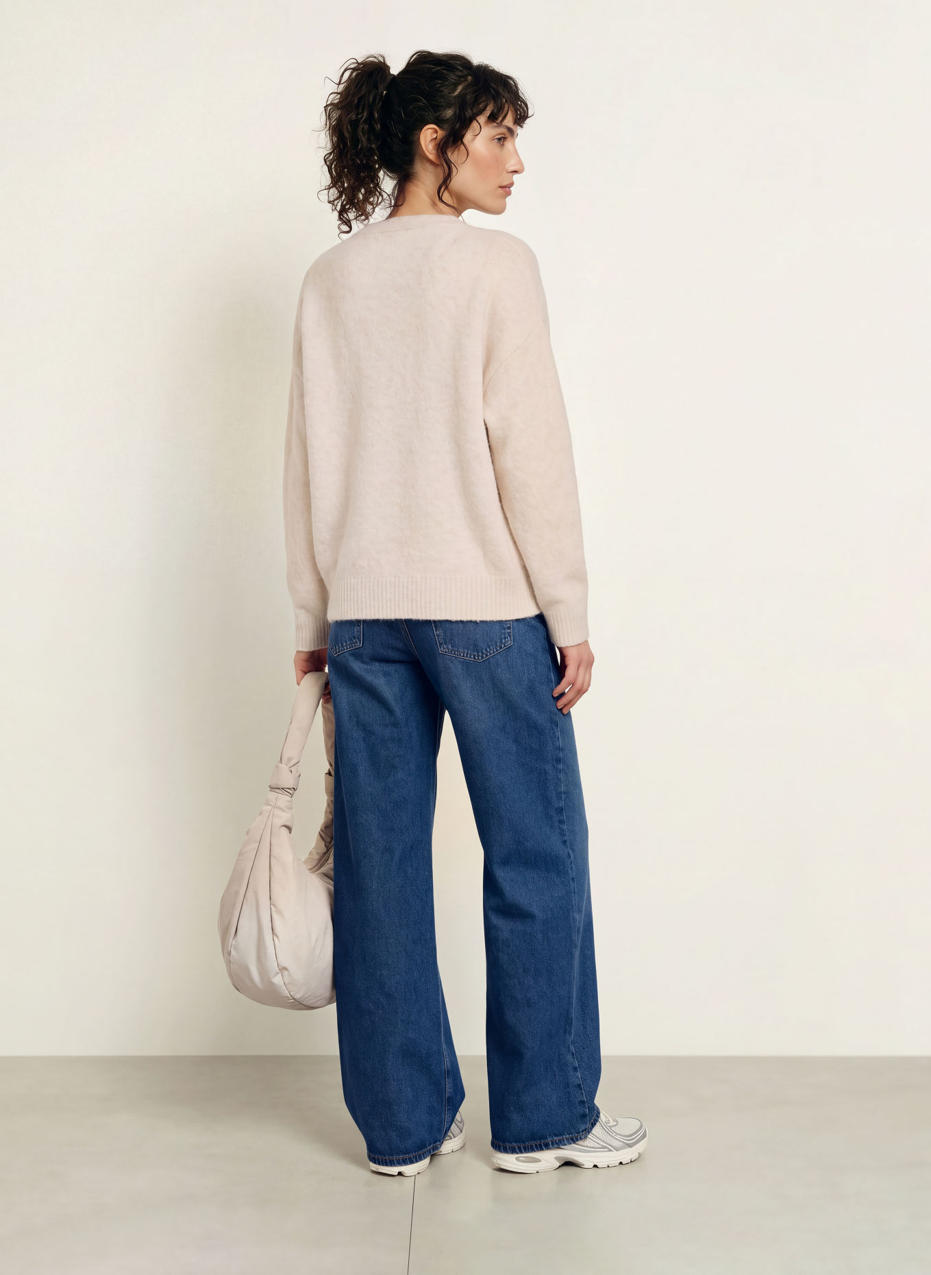 American Vintage OUITY Sweater: ECRU