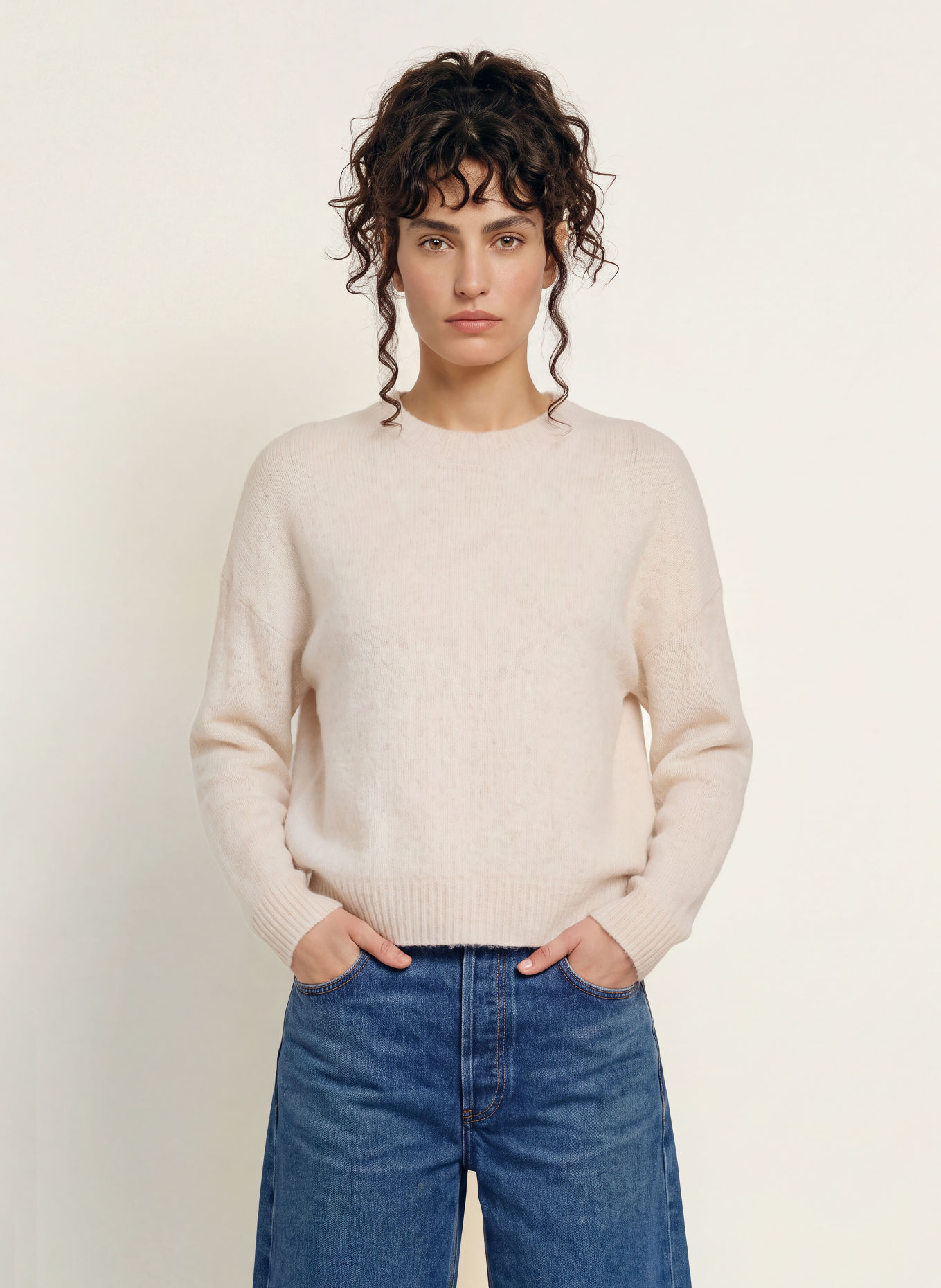 American Vintage OUITY Sweater: ECRU