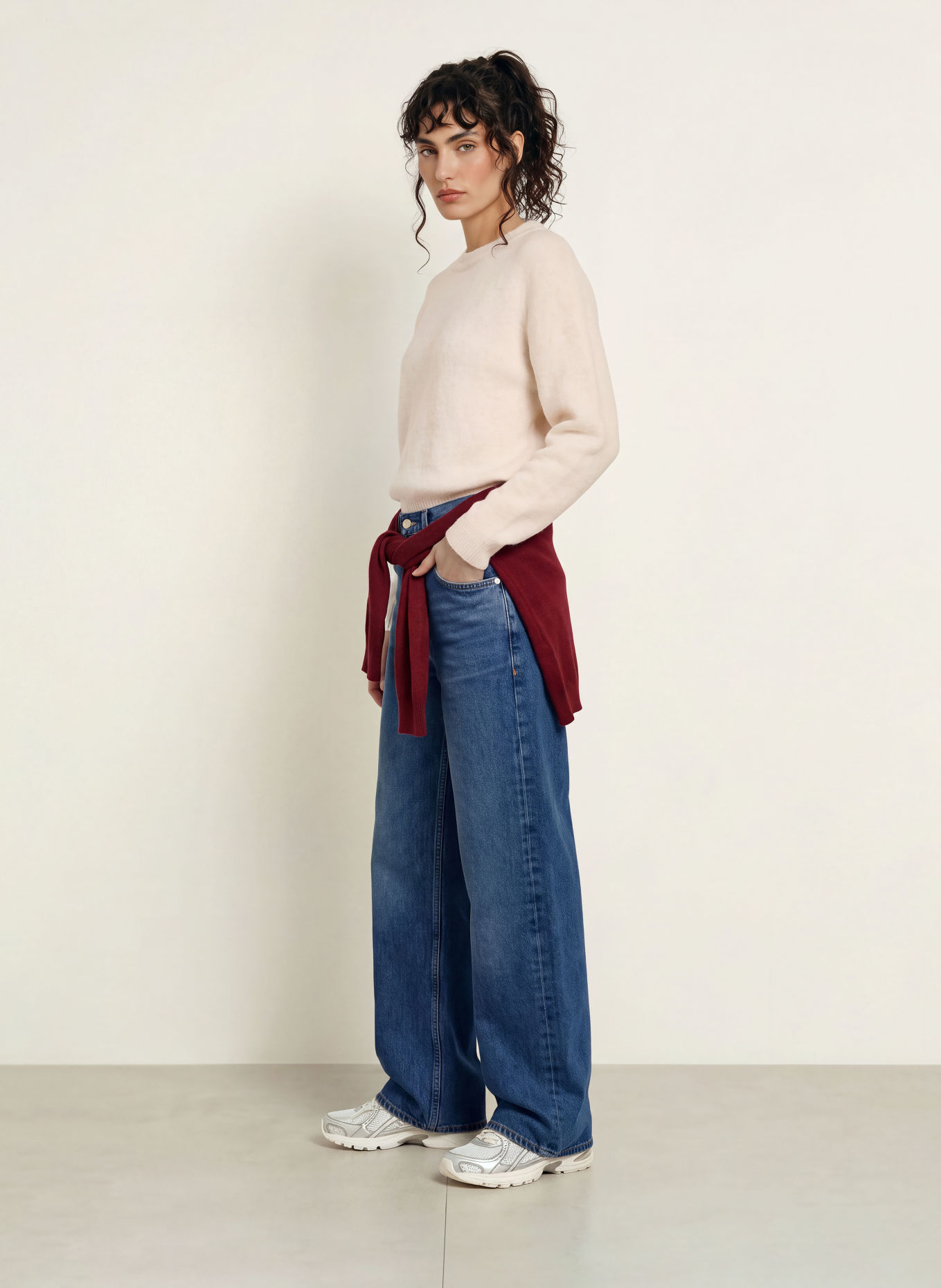 American Vintage OUITY Sweater: ECRU