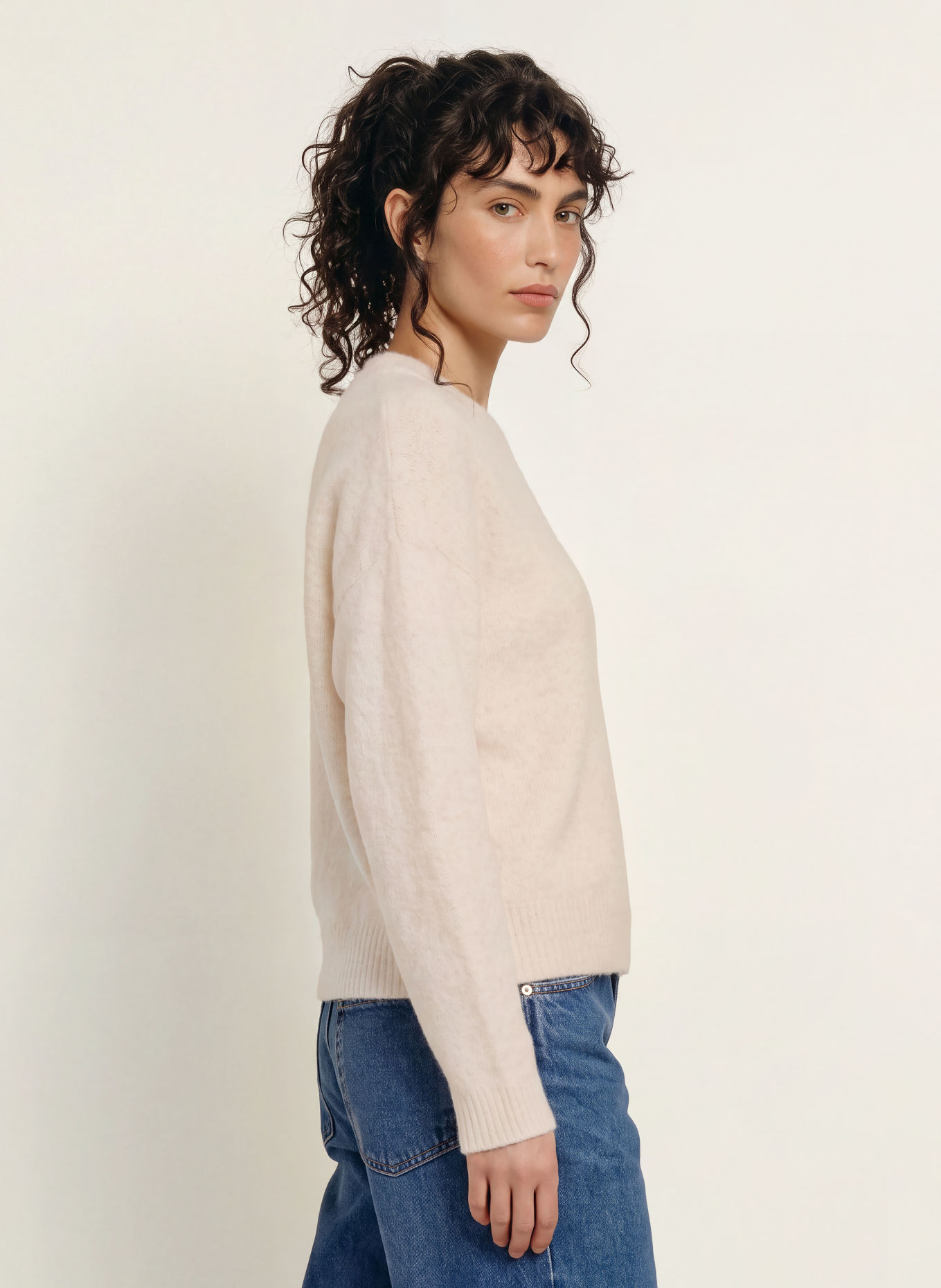 American Vintage OUITY Sweater: ECRU