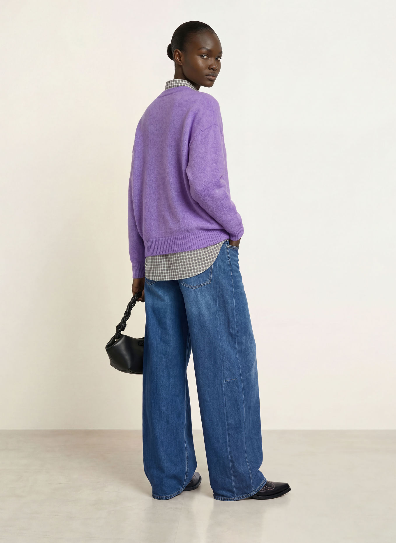 American Vintage Trui OUITY: PAARS