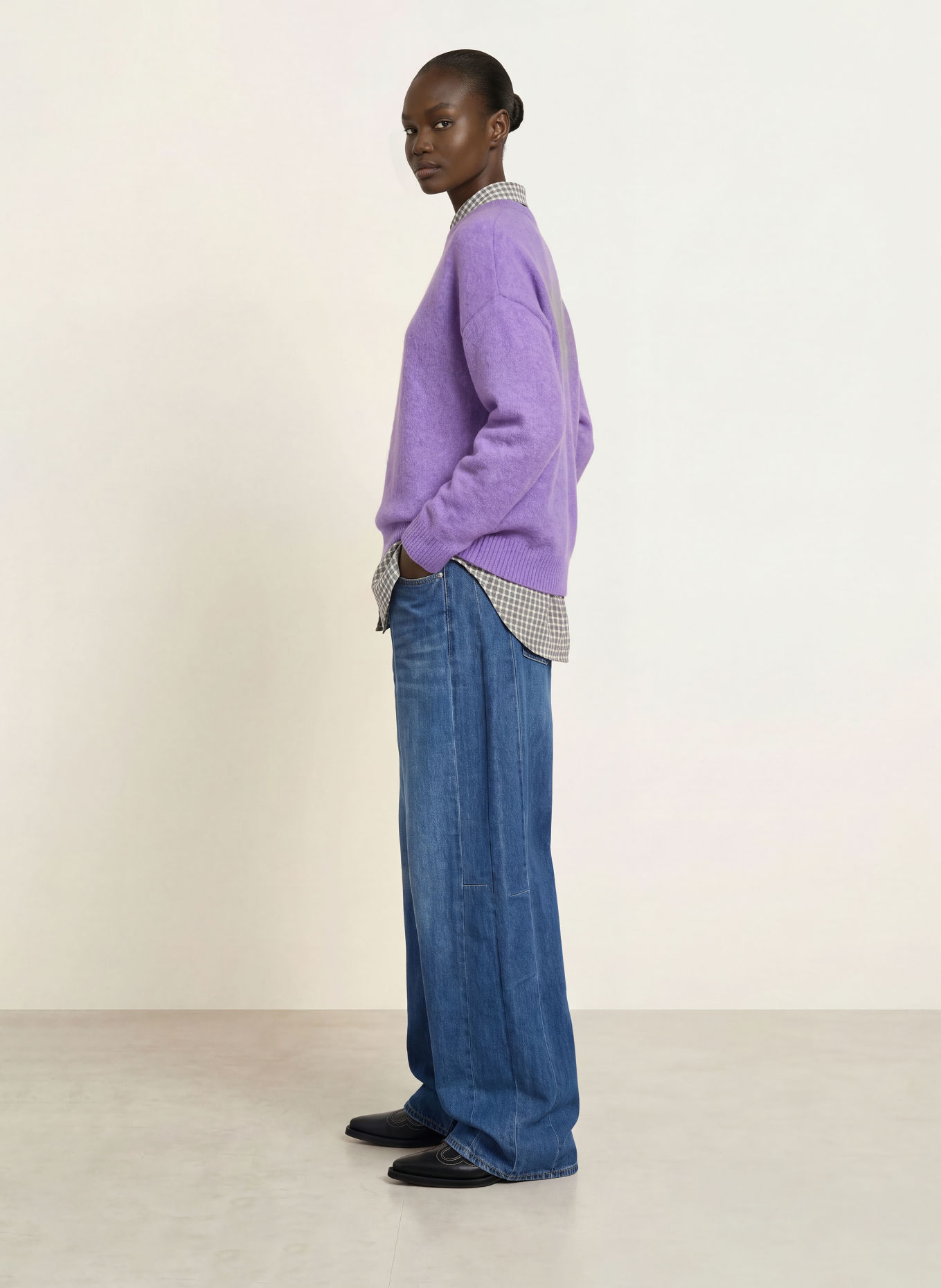 American Vintage Trui OUITY: PAARS