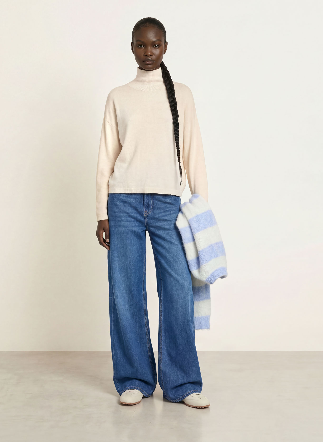 American Vintage TOIMA Sweater: CREAM