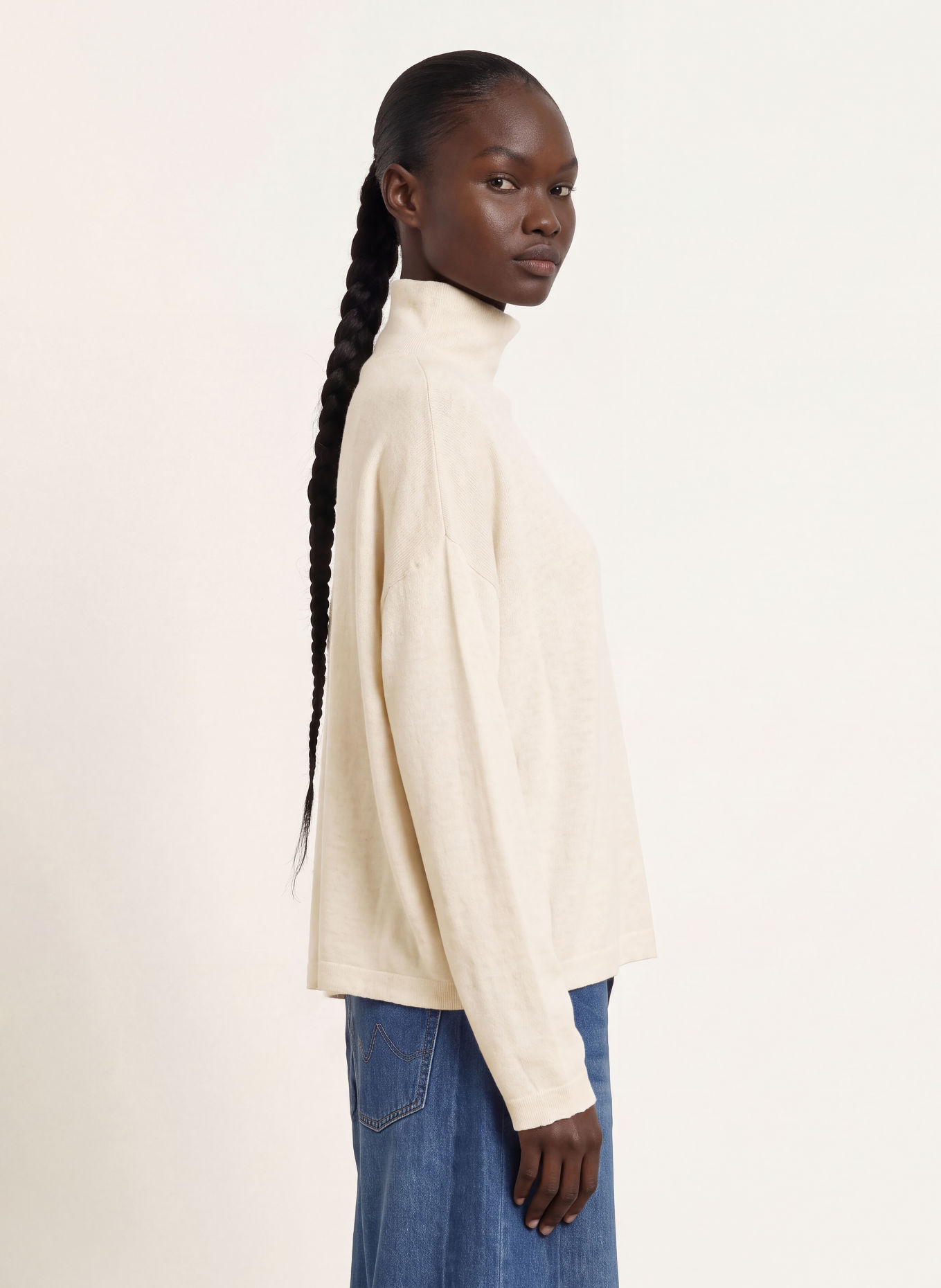 American Vintage TOIMA Sweater: CREAM