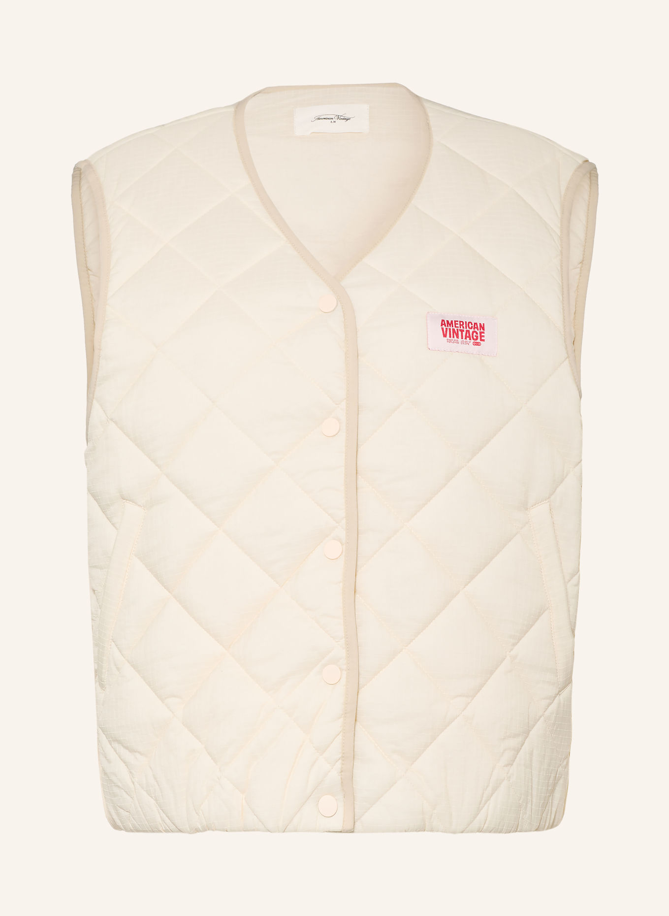 American Vintage Steppweste YUPIBAM: ECRU
