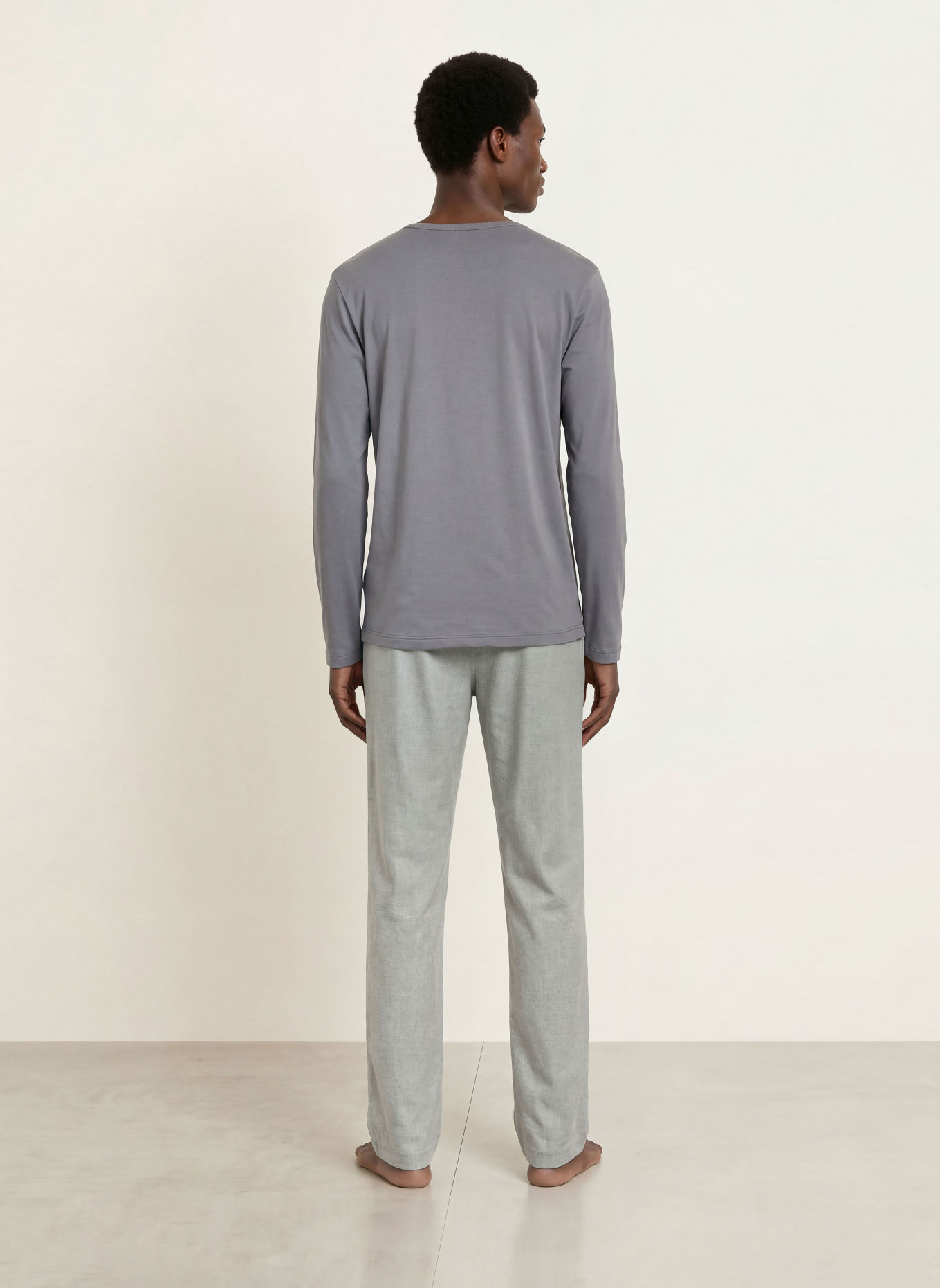 CALIDA Pyjamabroek RMX FLANELL MOOD van flanel: GRIJS