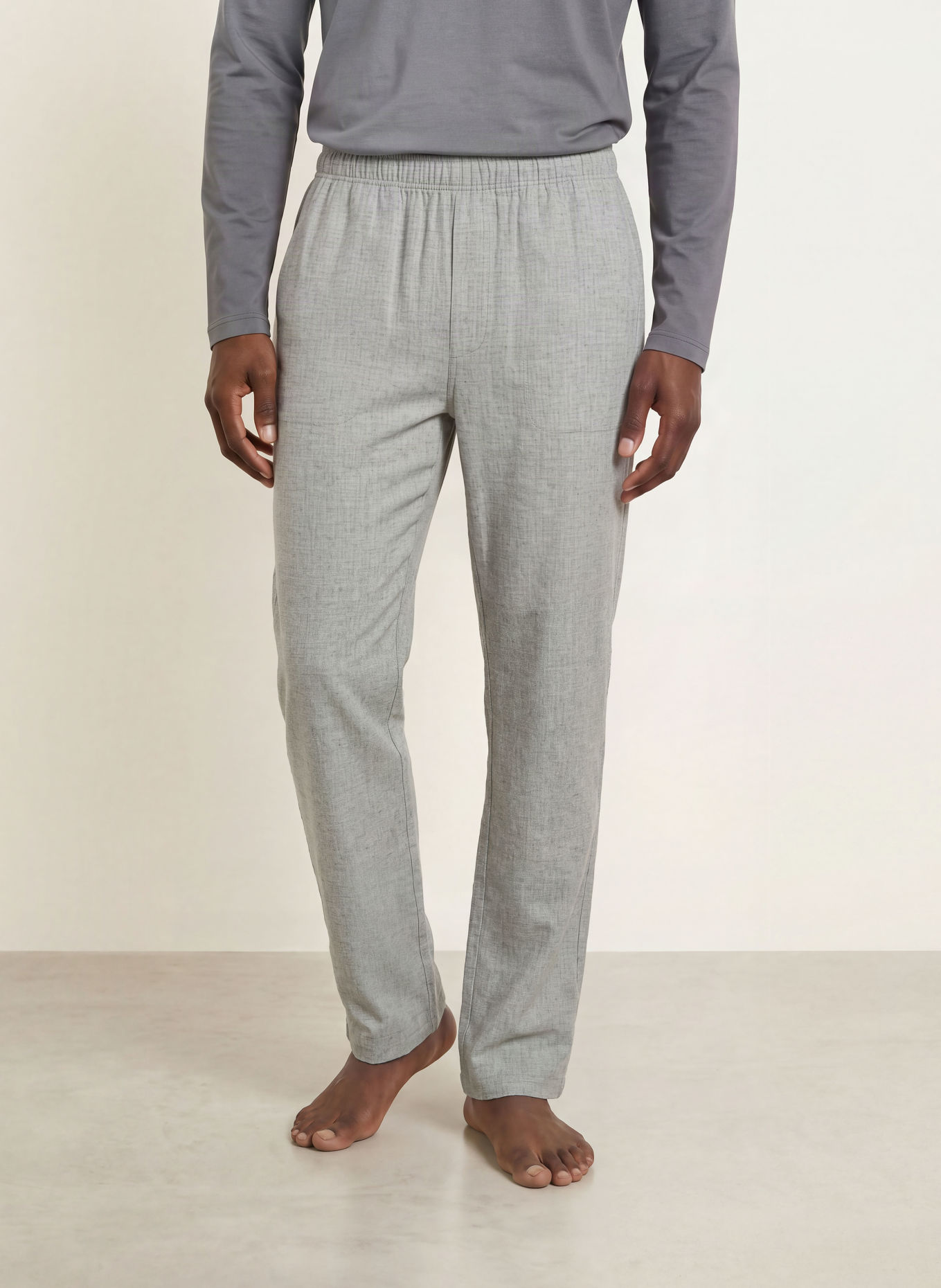 CALIDA Pyjamabroek RMX FLANELL MOOD van flanel: GRIJS