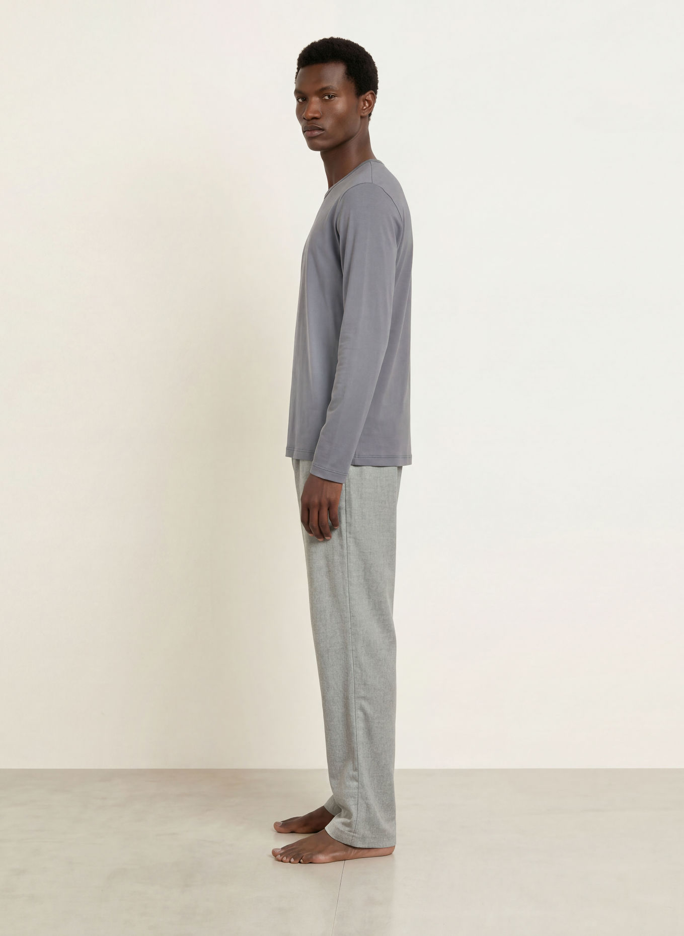 CALIDA Pyjamabroek RMX FLANELL MOOD van flanel: GRIJS