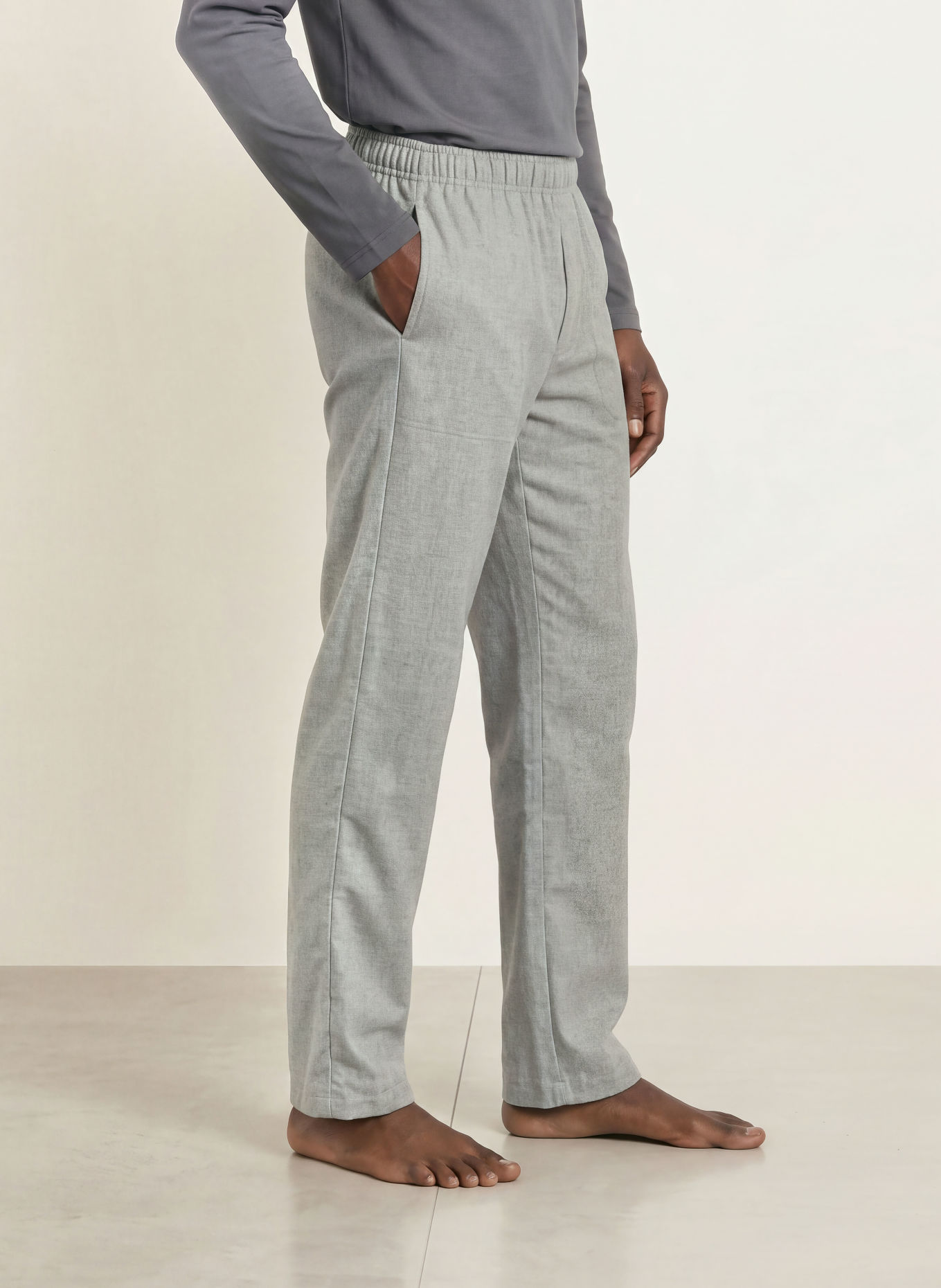CALIDA Pyjamabroek RMX FLANELL MOOD van flanel: GRIJS