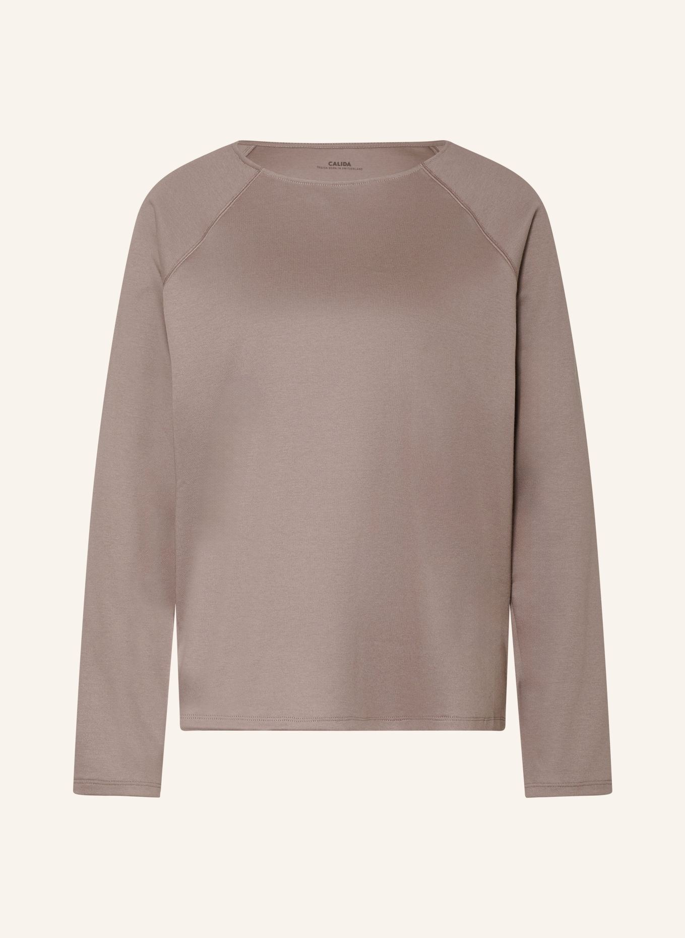 CALIDA Schlafshirt ALPINE M&M: TAUPE